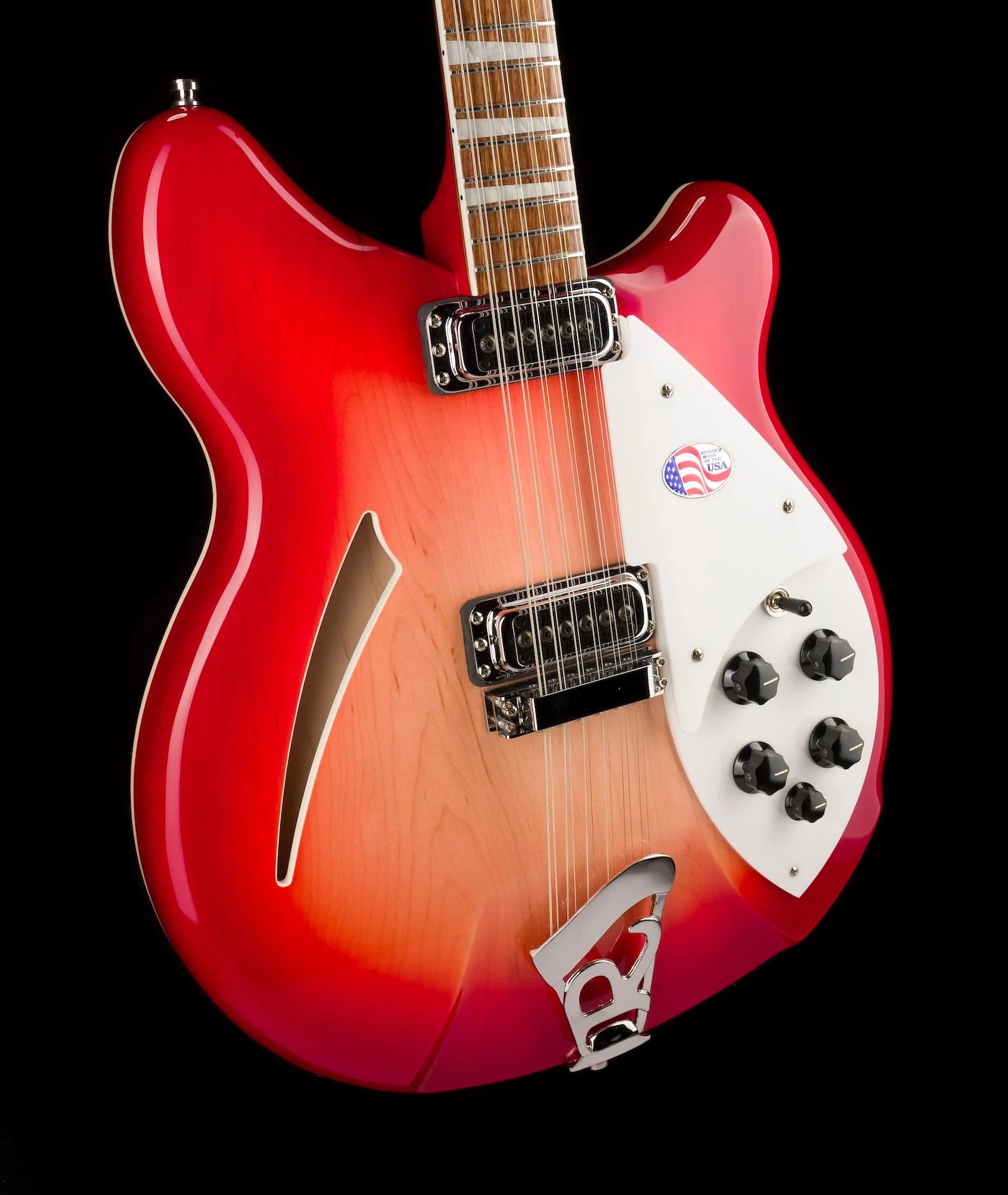 Rickenbacker 360/12 Fireglo Semi Hollow 12-String Electric Guitar with Case - Image 9