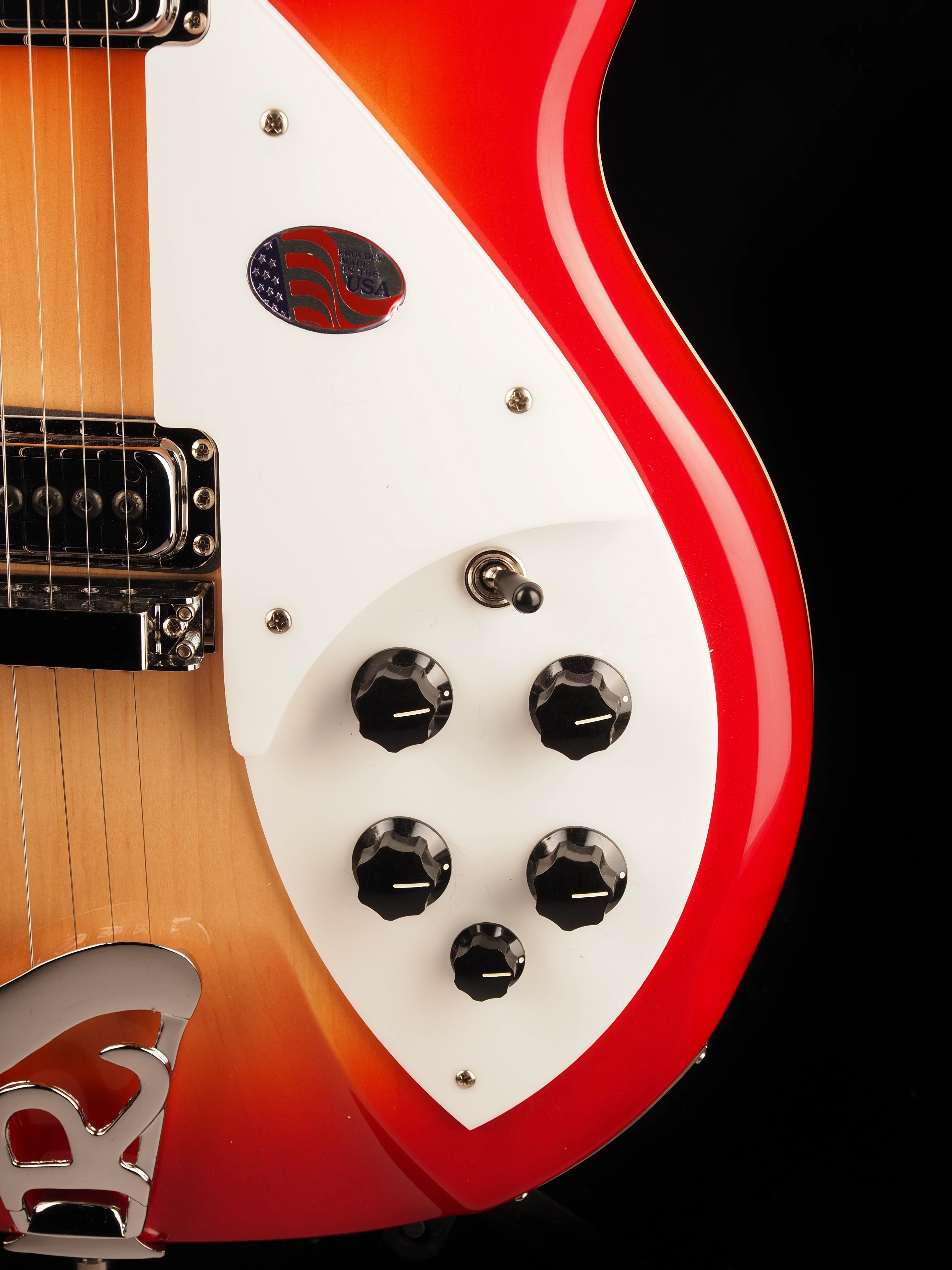 Rickenbacker 360 Fireglo Semi Hollow Guitar With Case - Image 4