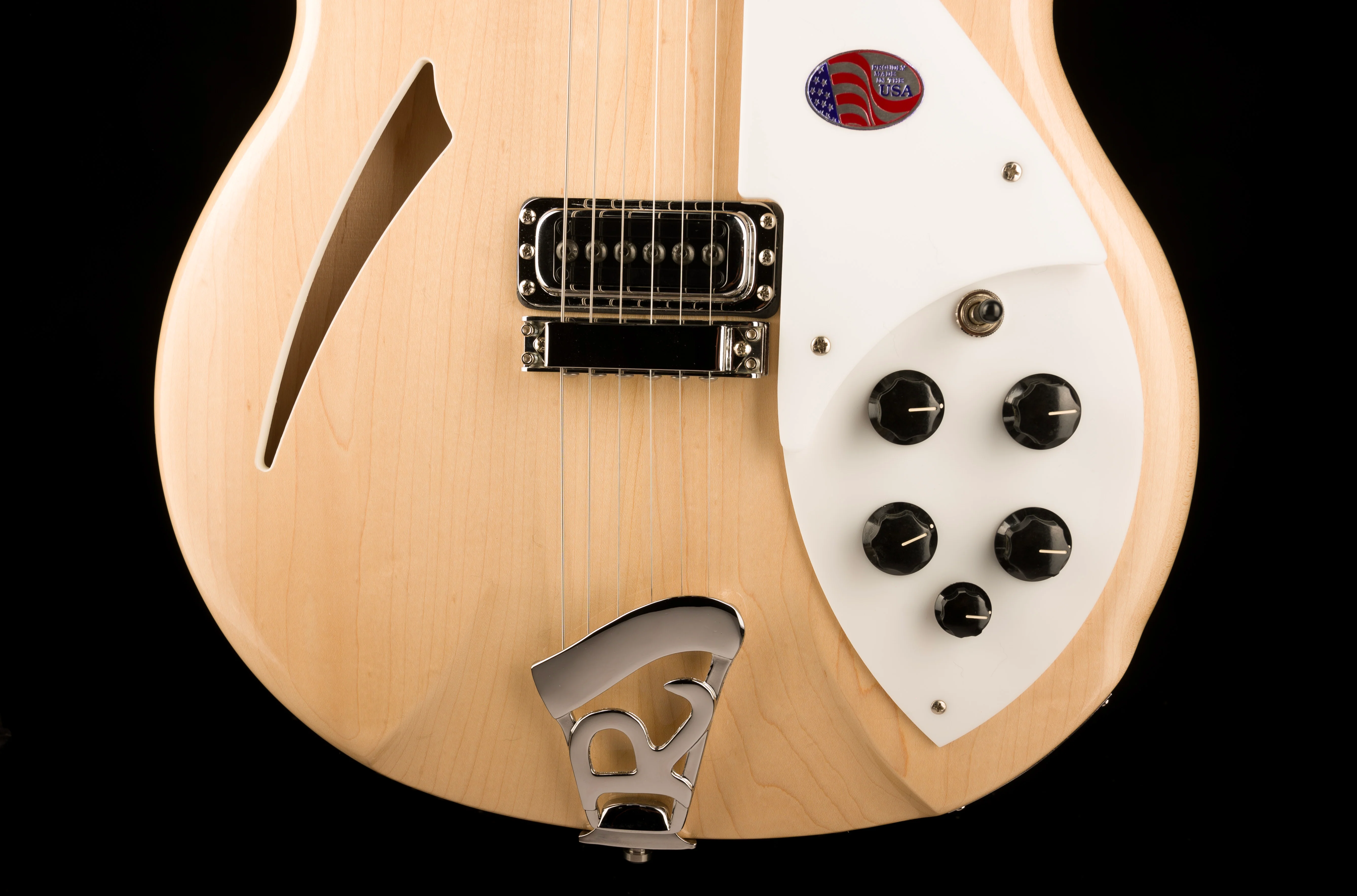 Rickenbacker 360 Mapleglo Semi Hollow Guitar With Case - Image 5