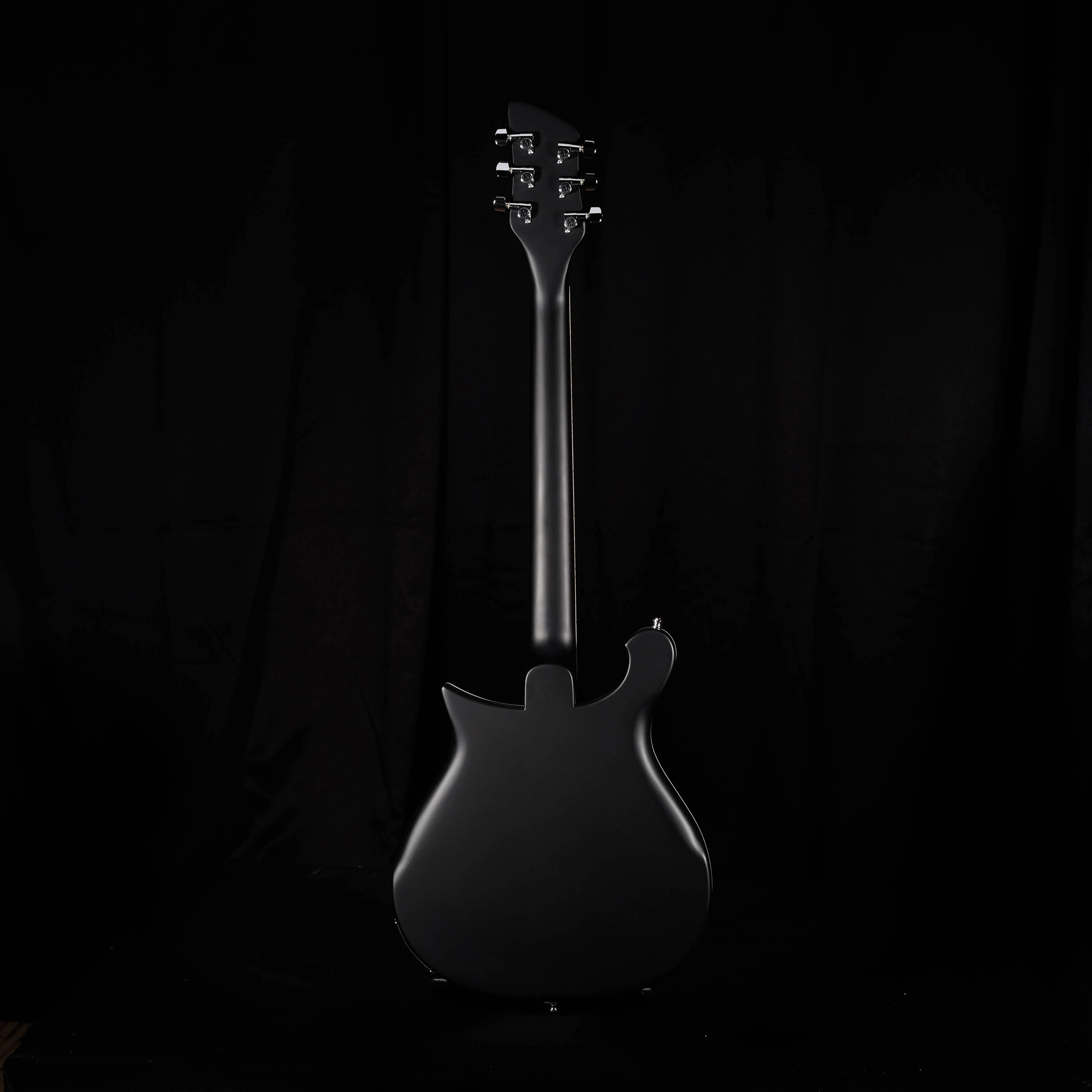 Rickenbacker 620MBL Six String Matte Black Solid Body Guitar With Case - Image 3