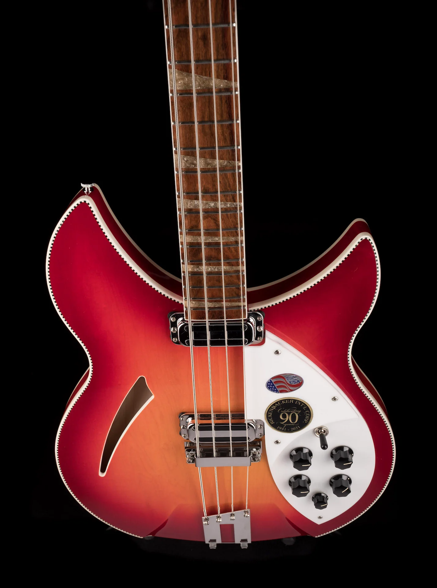 Rickenbacker 4005XC AFG Amber FireGlo Semi Hollow - Image 4