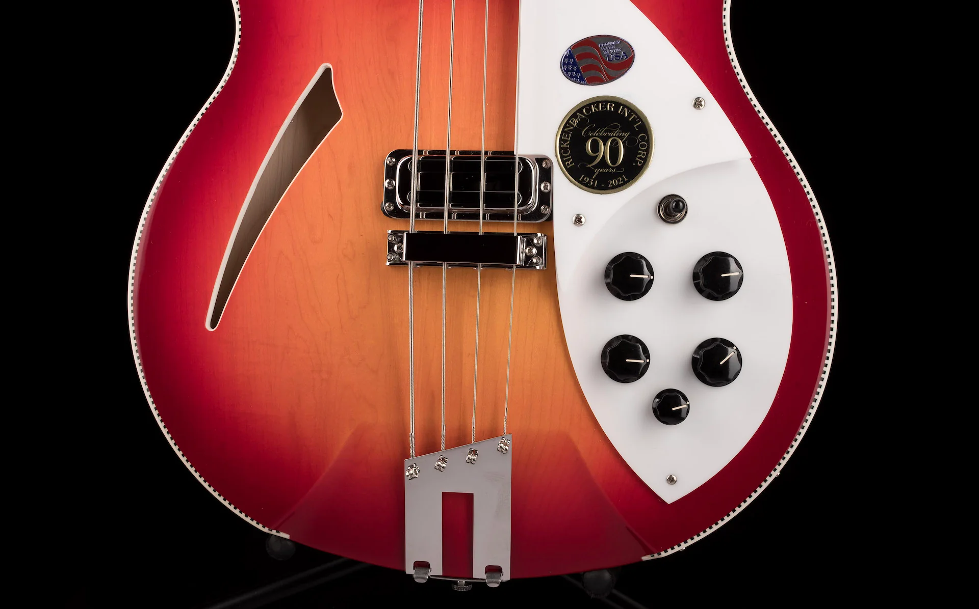 Rickenbacker 4005XC AFG Amber FireGlo Semi Hollow - Image 5