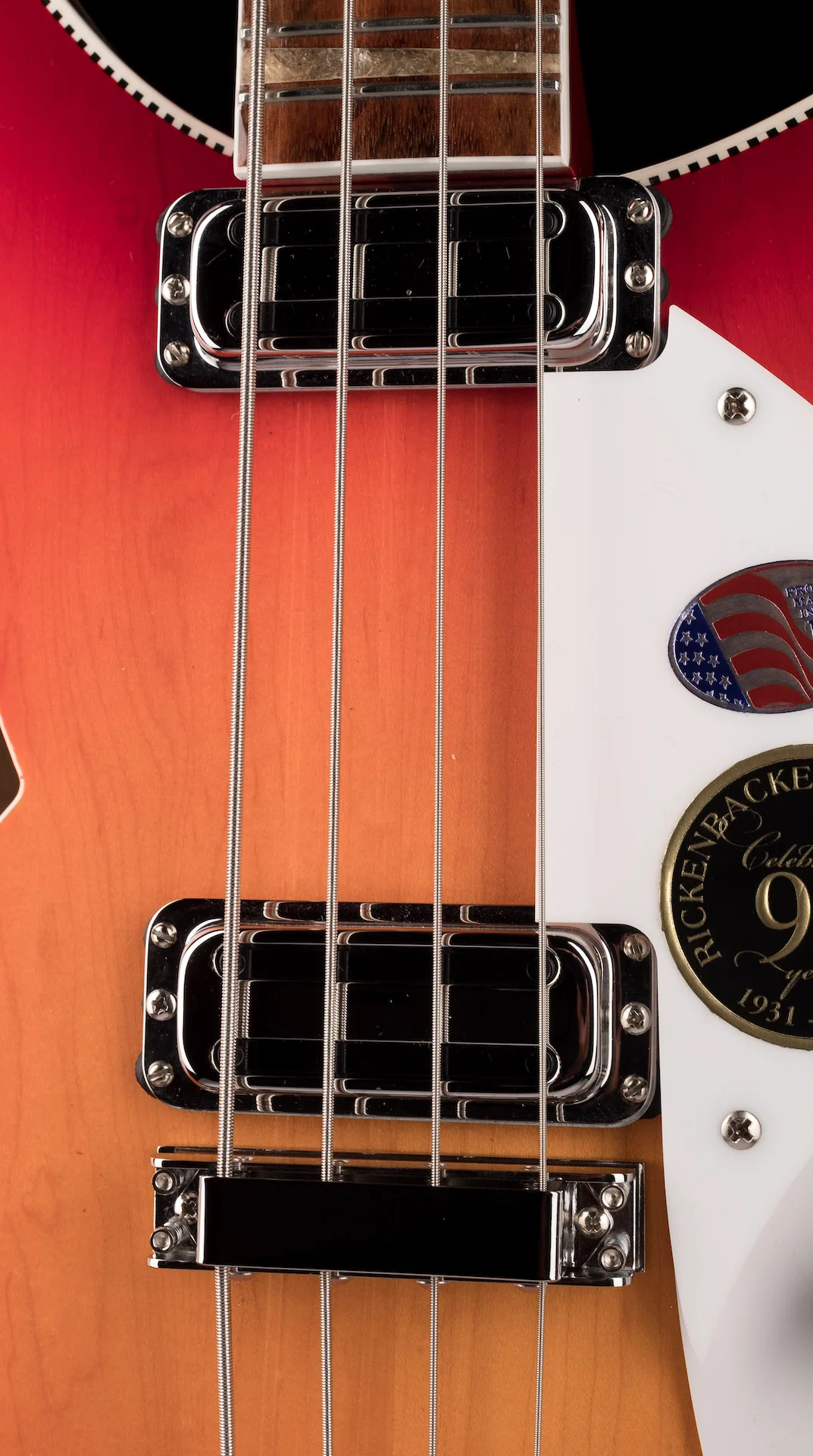 Rickenbacker 4005XC AFG Amber FireGlo Semi Hollow - Image 7