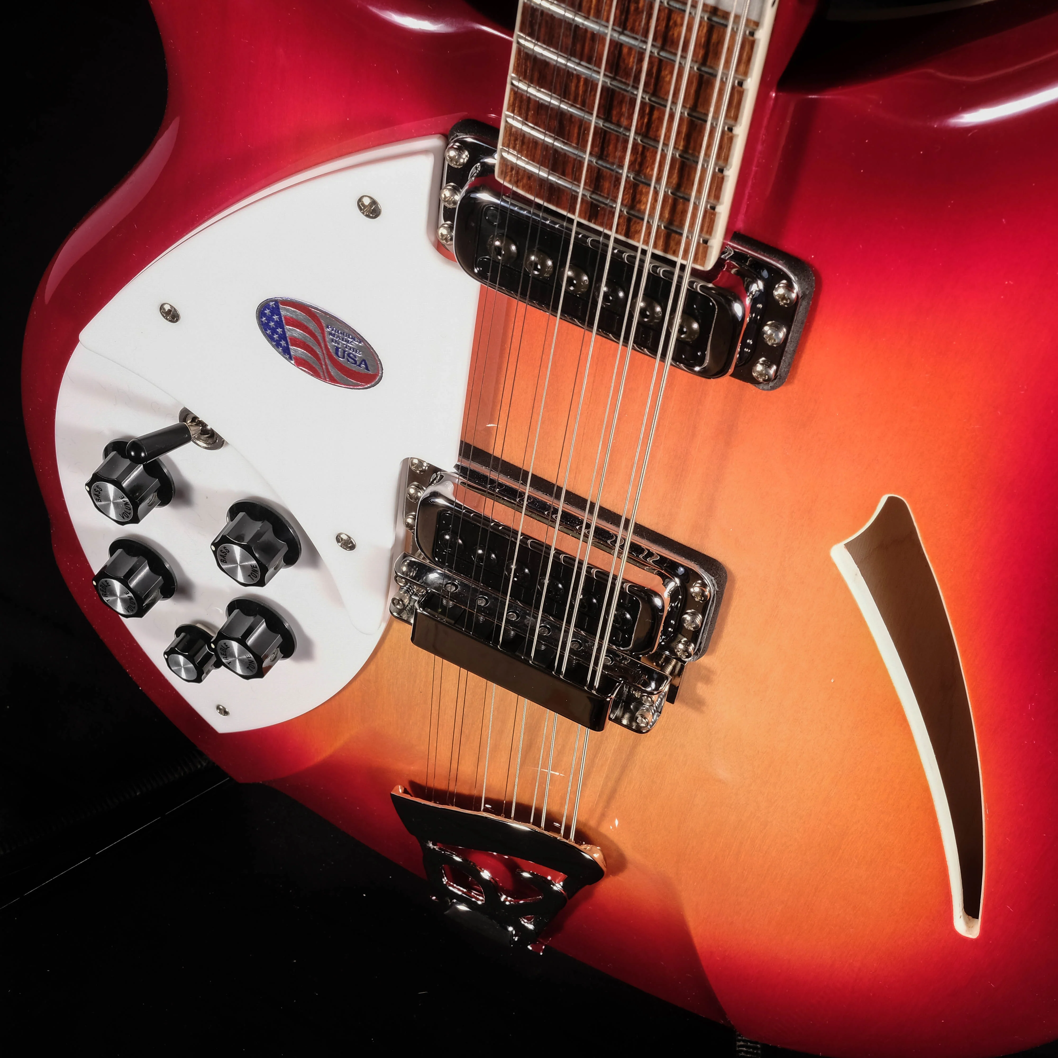Rickenbacker Left Handed 360/12FG LH FireGlo Semi Hollow Lefty Electric Guitar - Image 7