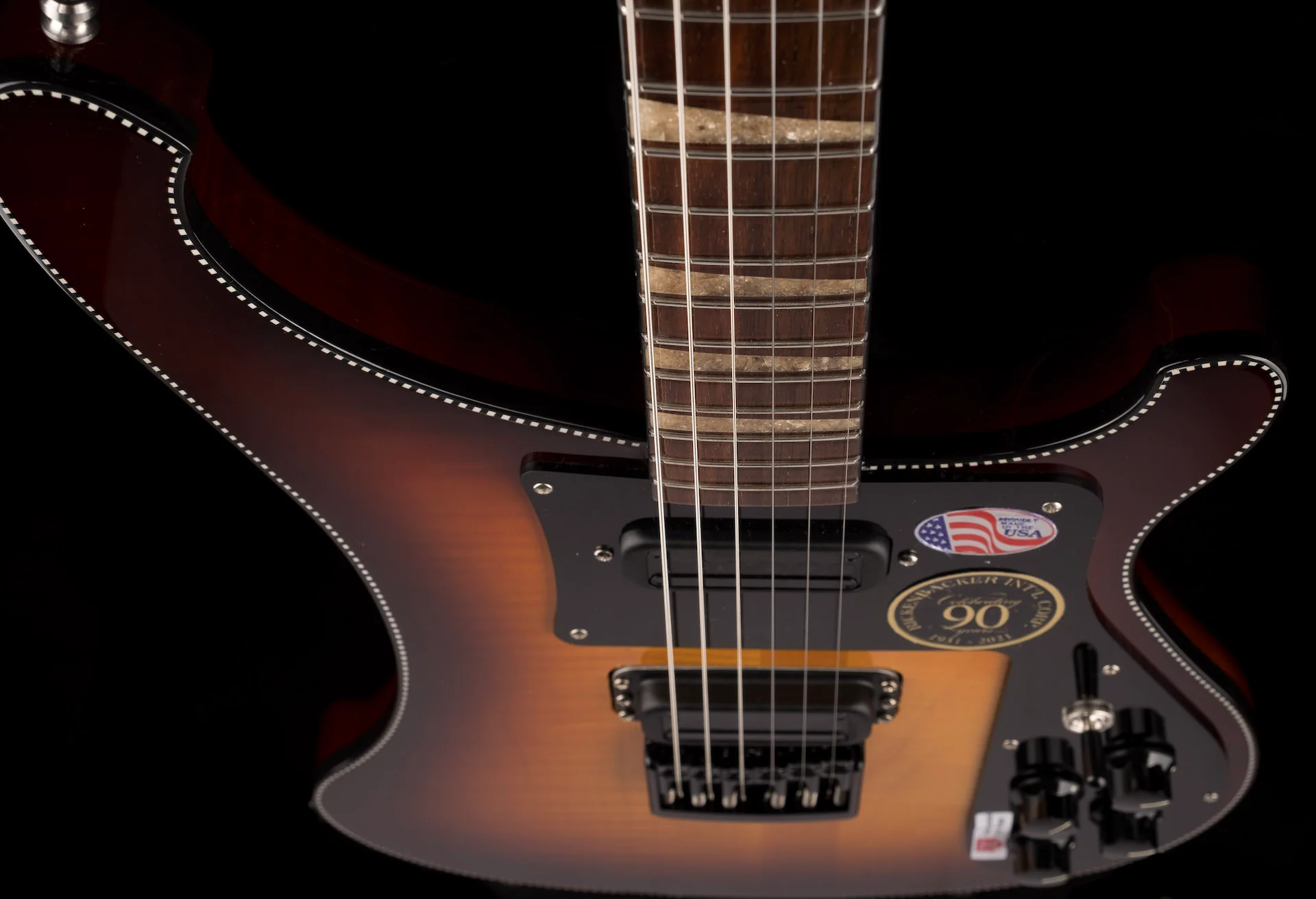Rickenbacker Limited Edition 90th Anniversary 480XC TBG TobaccoGlo Guitar - Image 11