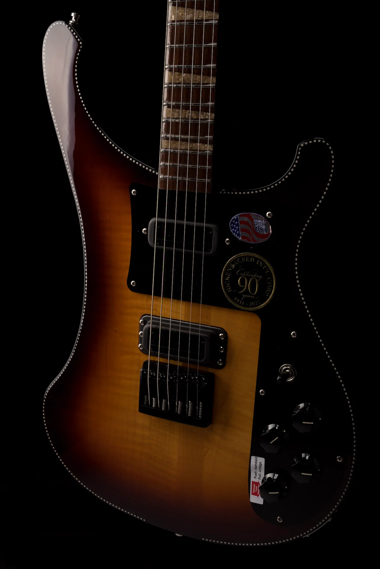 Rickenbacker Limited Edition 90th Anniversary 480XC TBG TobaccoGlo Guitar - Image 12