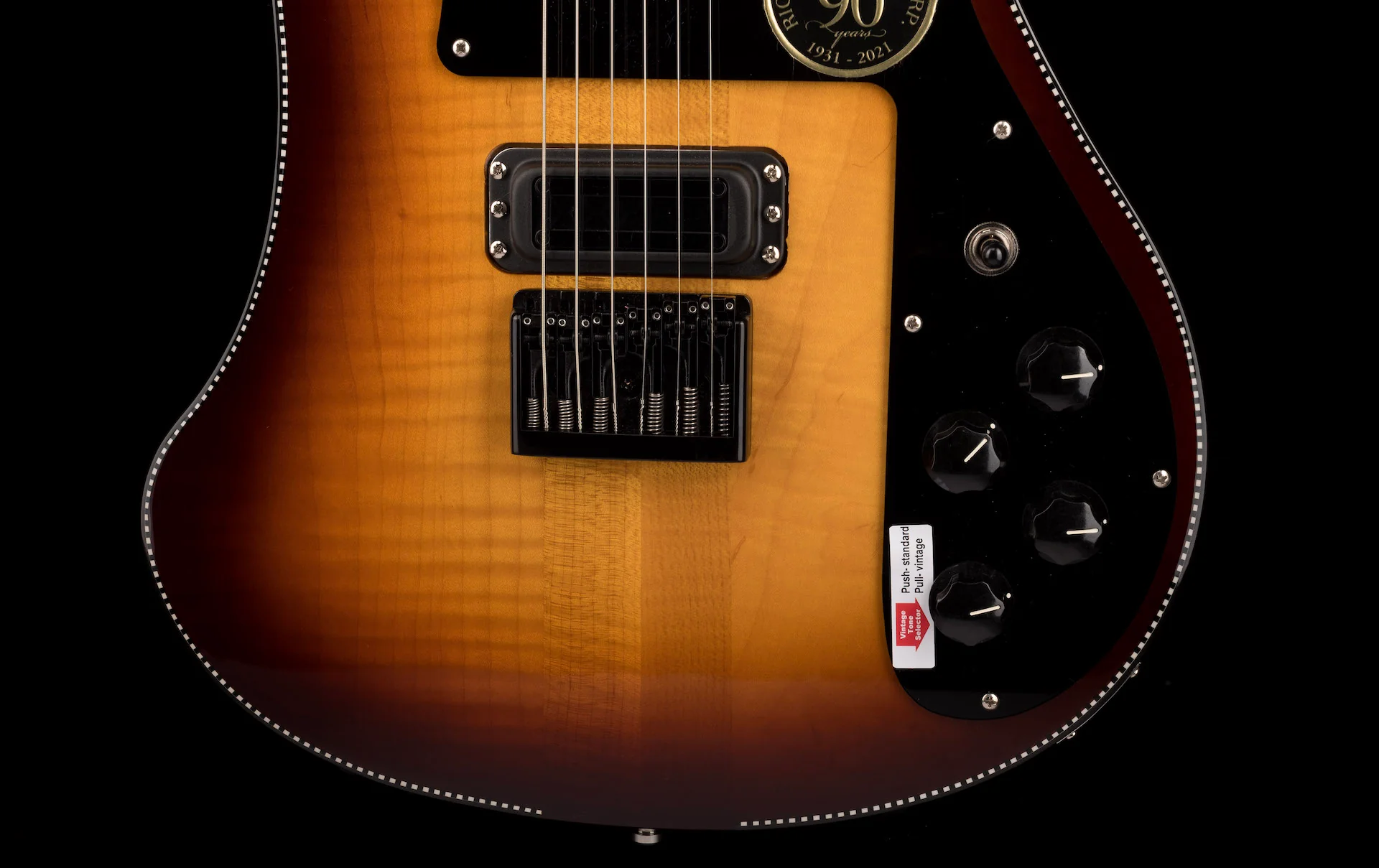 Rickenbacker Limited Edition 90th Anniversary 480XC TBG TobaccoGlo Guitar - Image 5