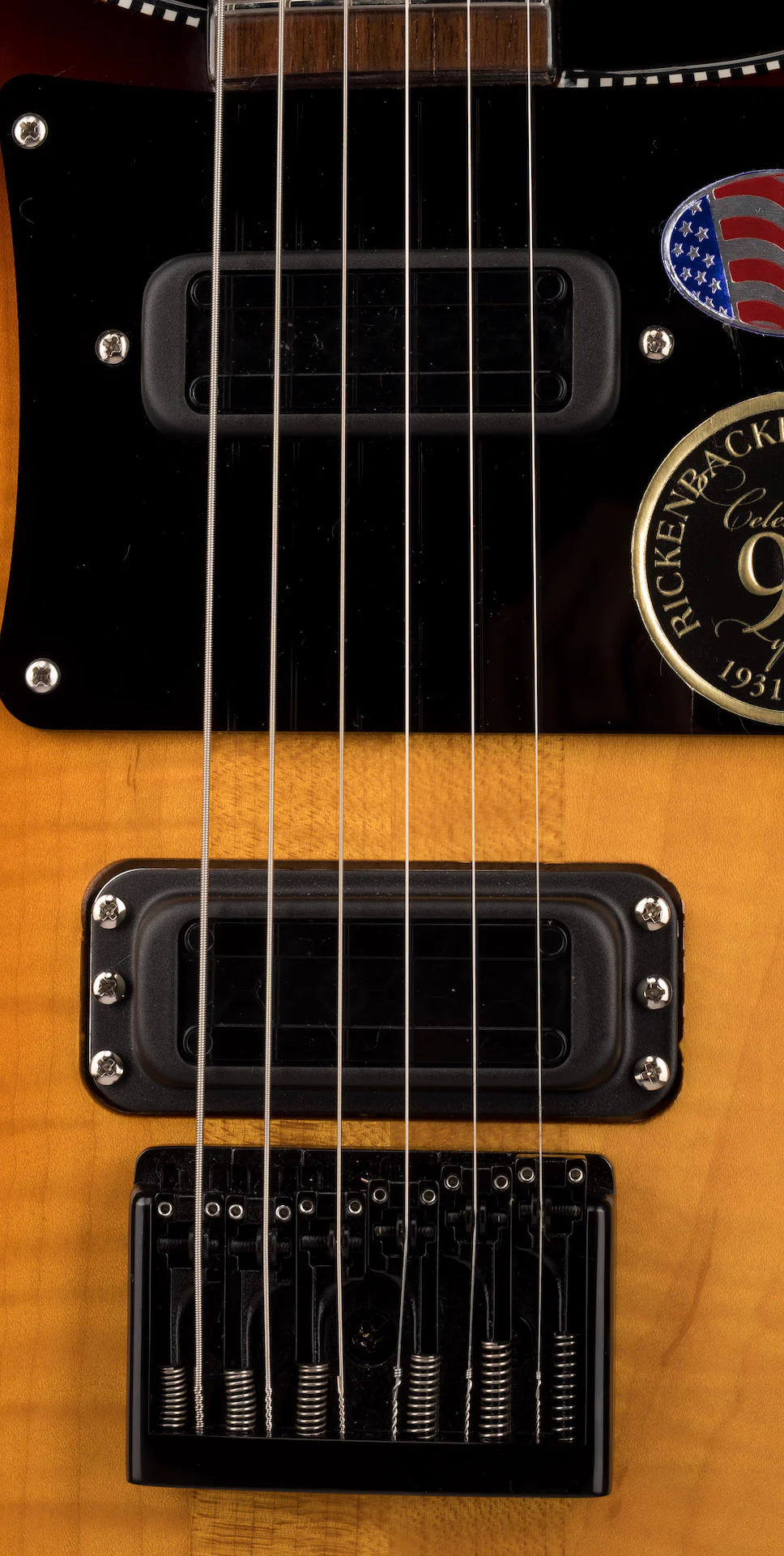 Rickenbacker Limited Edition 90th Anniversary 480XC TBG TobaccoGlo Guitar - Image 7