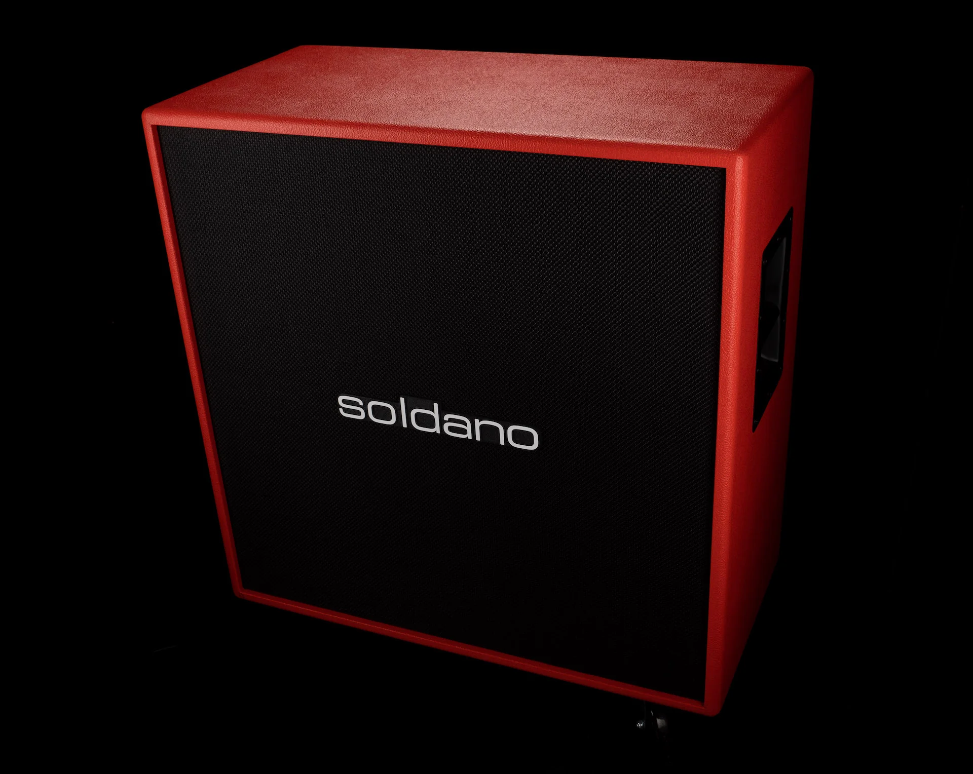 Soldano 4x12" Straight Custom Guitar Amp Cab Red Bronco - Image 3