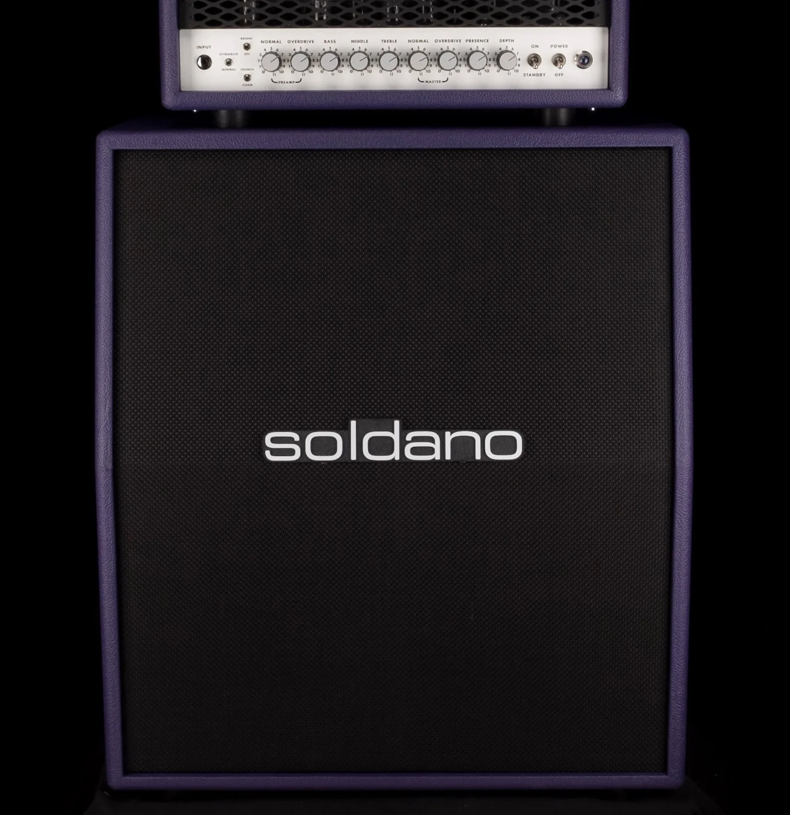 Soldano Custom 2x12" Vertical Slant Vintage 30 Speakers Purple Guitar Amp Cab - Image 2
