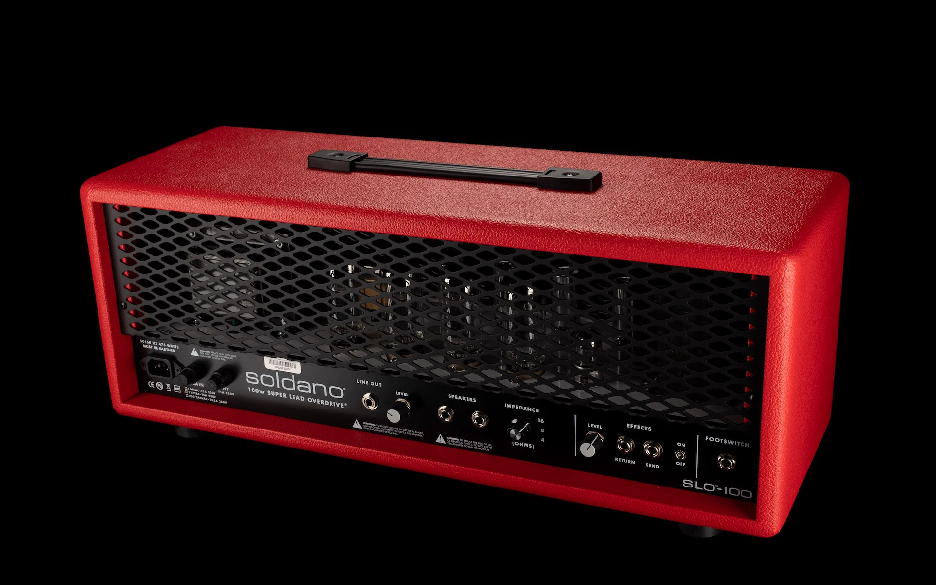 Soldano SLO-100 Super Lead Overdrive Custom Guitar Amp Head Red Bronco - Image 12