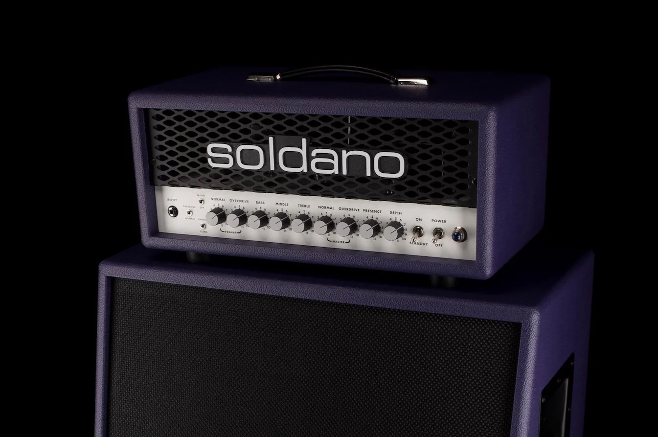 Soldano SLO-30 Custom Super Lead Overdrive 30-Watt Purple Guitar Amp Head - Image 10