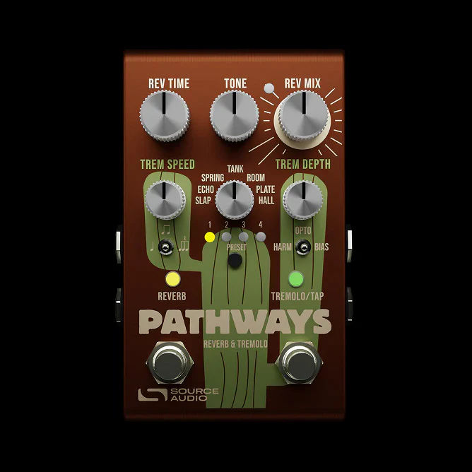Source Audio Pathways Reverb and Tremolo Pedal