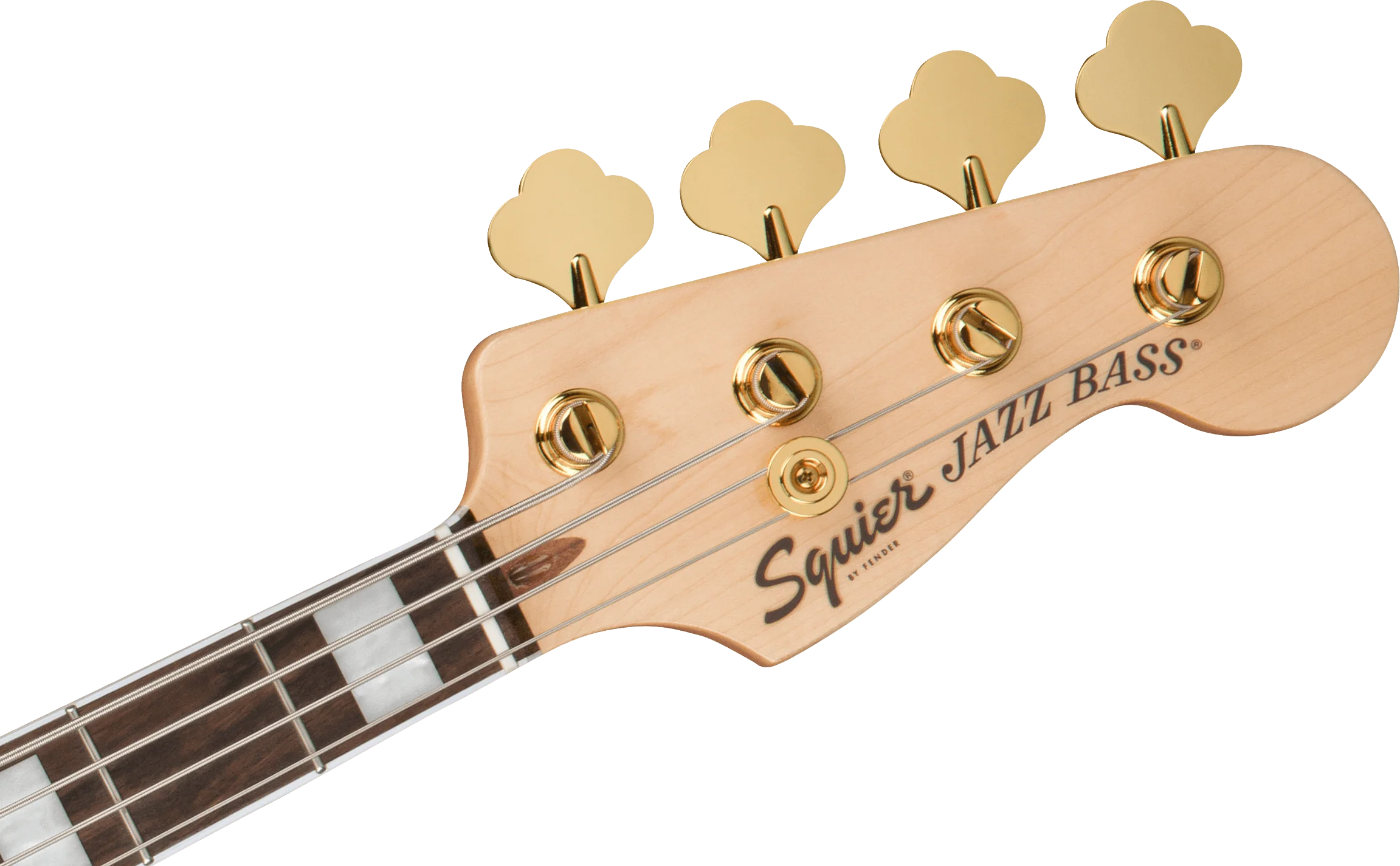 Squier 40th Anniversary Jazz Bass Gold Edition Ruby Red Metallic Bass Guitar - Image 6