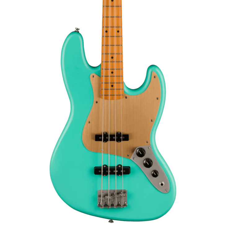 Squier 40th Anniversary Jazz Bass Vintage Edition Satin Seafoam Green Bass Guitar