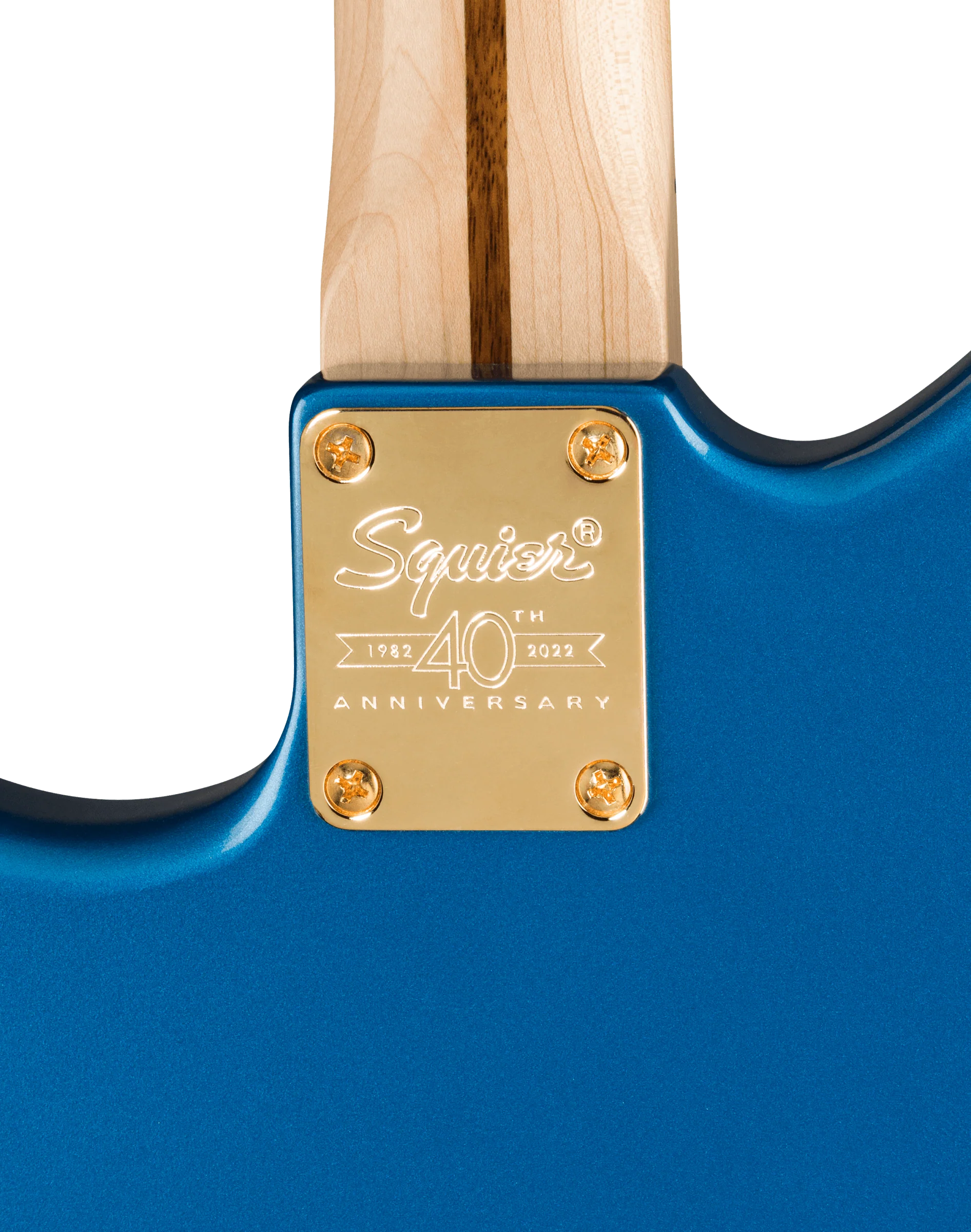 Squier 40th Anniversary Jazzmaster Gold Edition Lake Placid Blue Electric Guitar - Image 7
