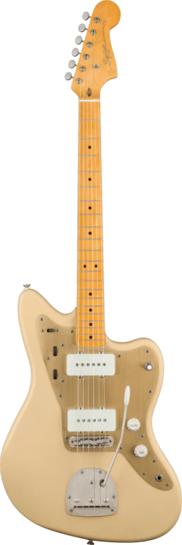 Squier 40th Anniversary Jazzmaster Vintage Edition Satin Desert Sand Electric Guitar - Image 2
