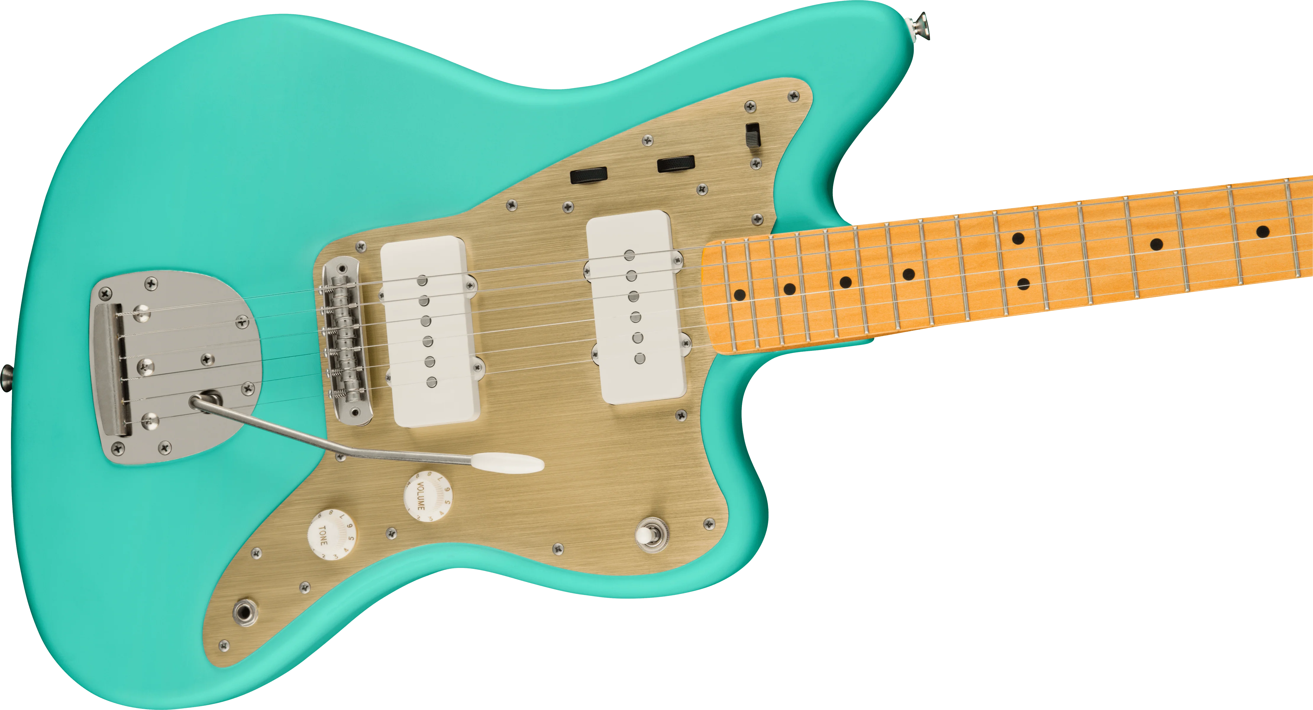 Squier 40th Anniversary Jazzmaster Vintage Edition Satin Seafoam Green Electric Guitar - Image 4