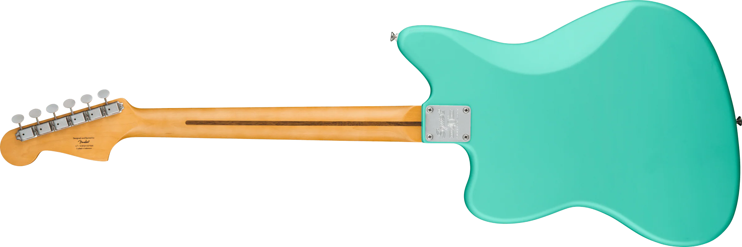 Squier 40th Anniversary Jazzmaster Vintage Edition Satin Seafoam Green Electric Guitar - Image 5