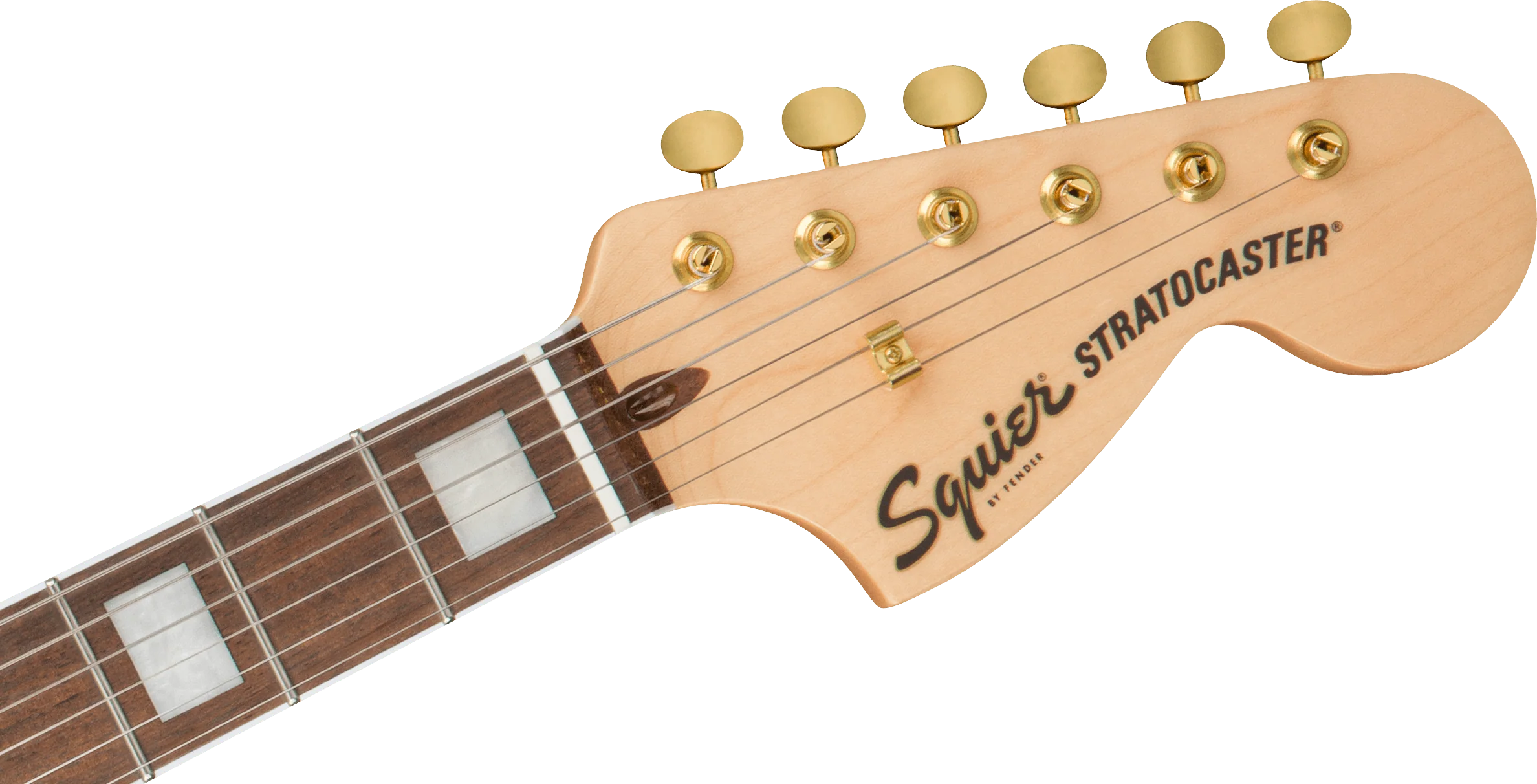 Squier 40th Anniversary Stratocaster Gold Edition Lake Placid Blue Electric Guitar - Image 6
