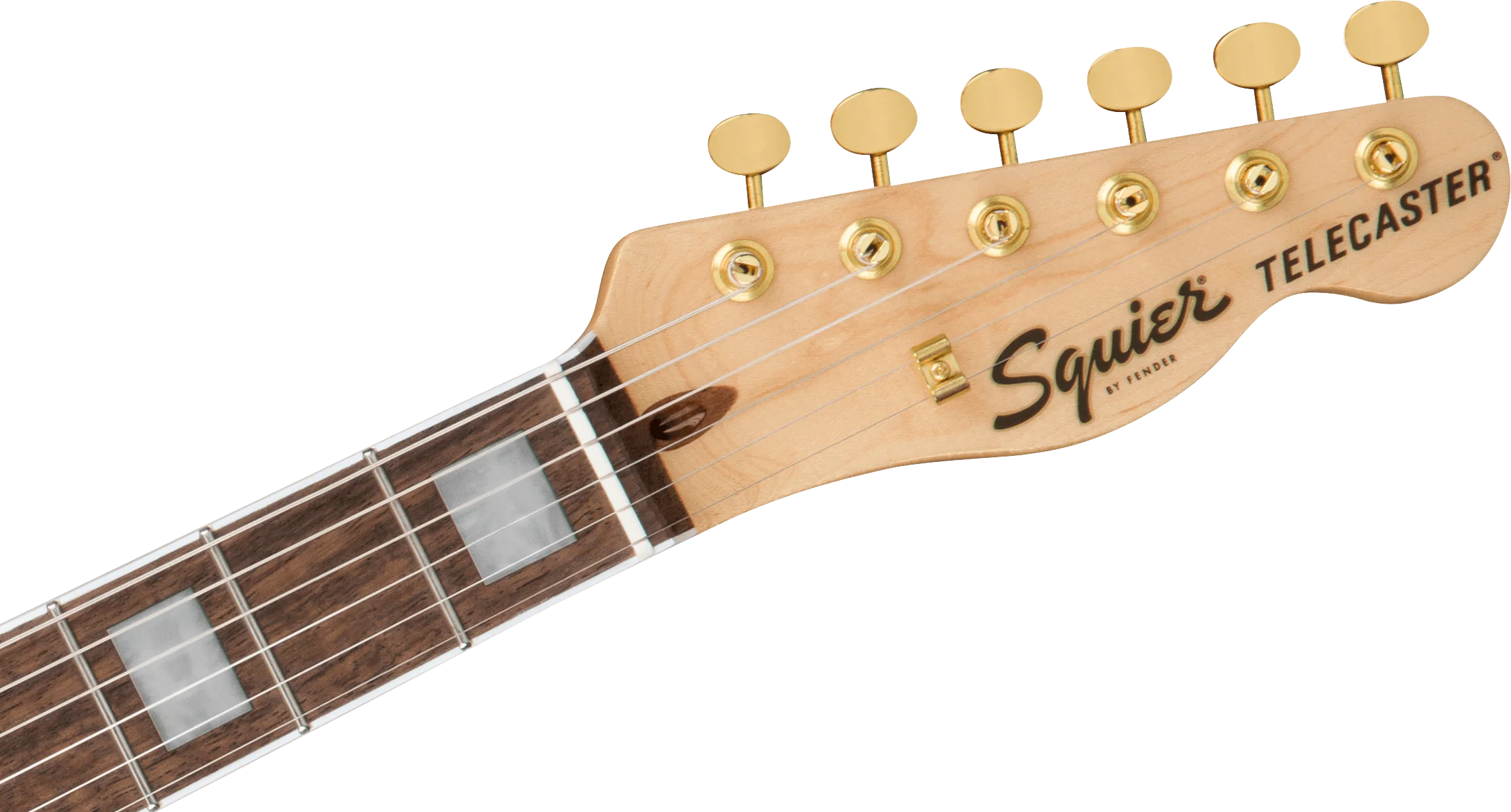 Squier 40th Anniversary Telecaster Gold Edition Black Electric Guitar - Image 6