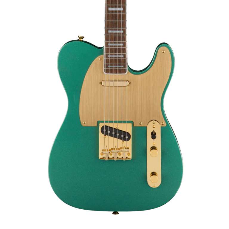Squier 40th Anniversary Telecaster Gold Edition Sherwood Green Metallic Electric Guitar