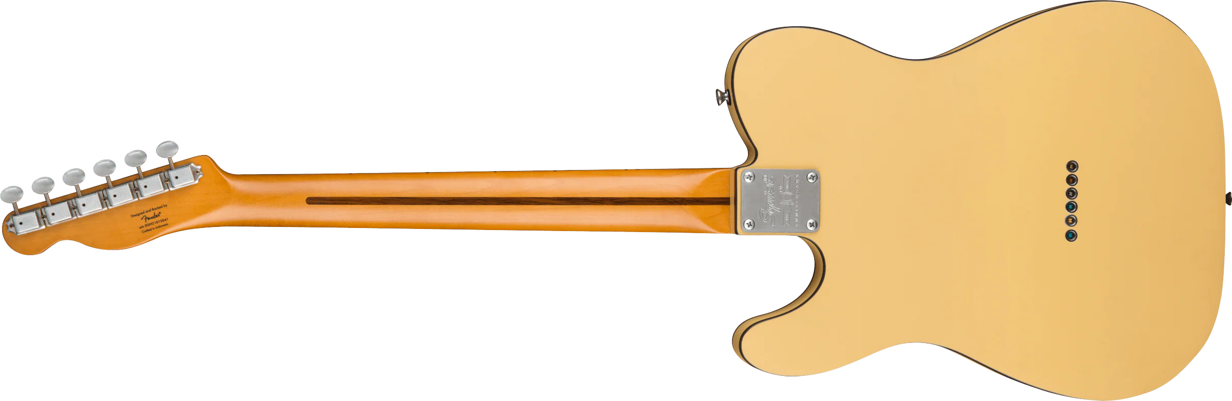 Squier 40th Anniversary Telecaster Vintage Edition Satin Vintage Blonde Electric Guitar - Image 5