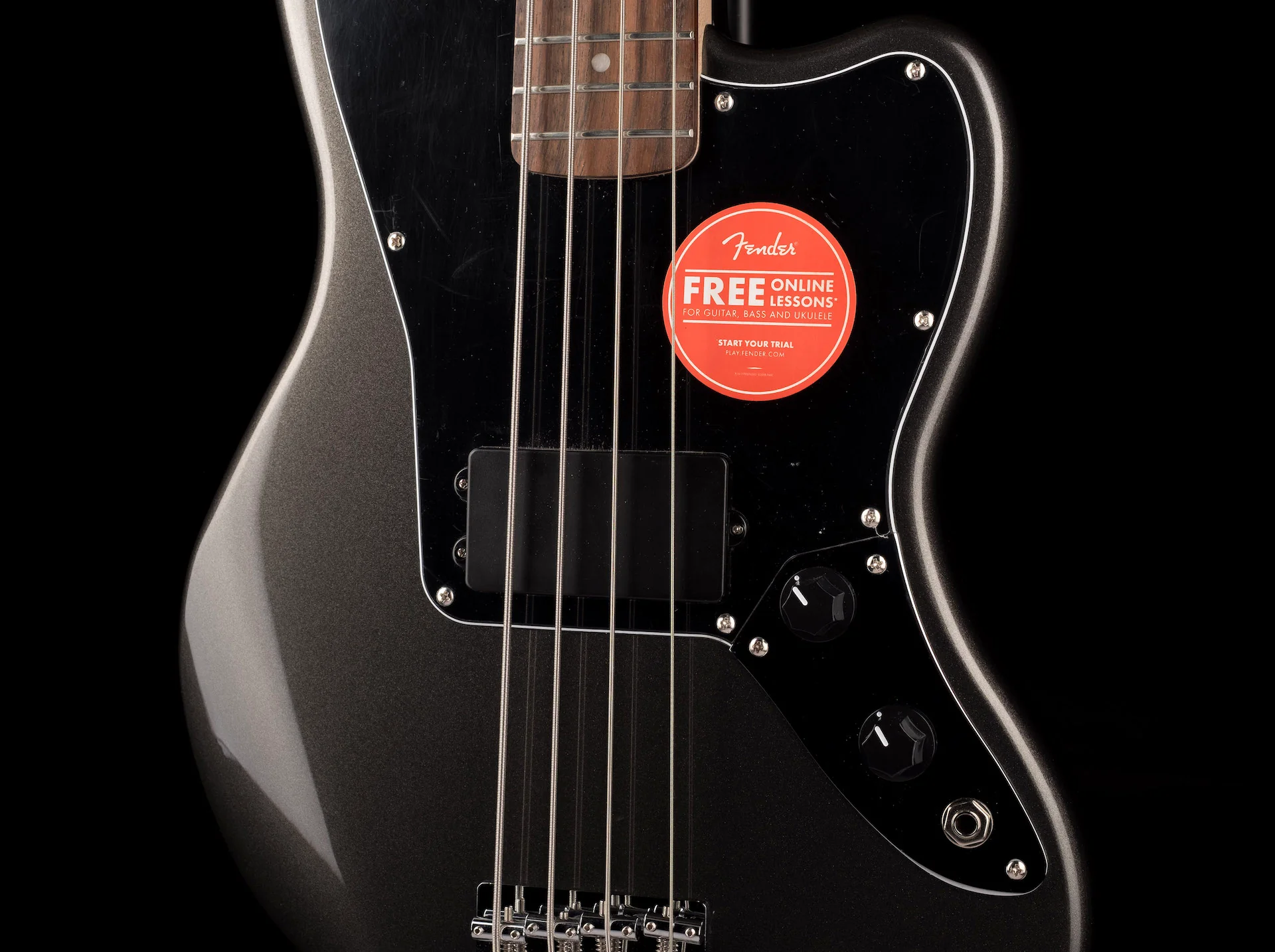 Squier Affinity Jaguar Bass H Charcoal Frost Metallic ***B-Stock*** - Image 8