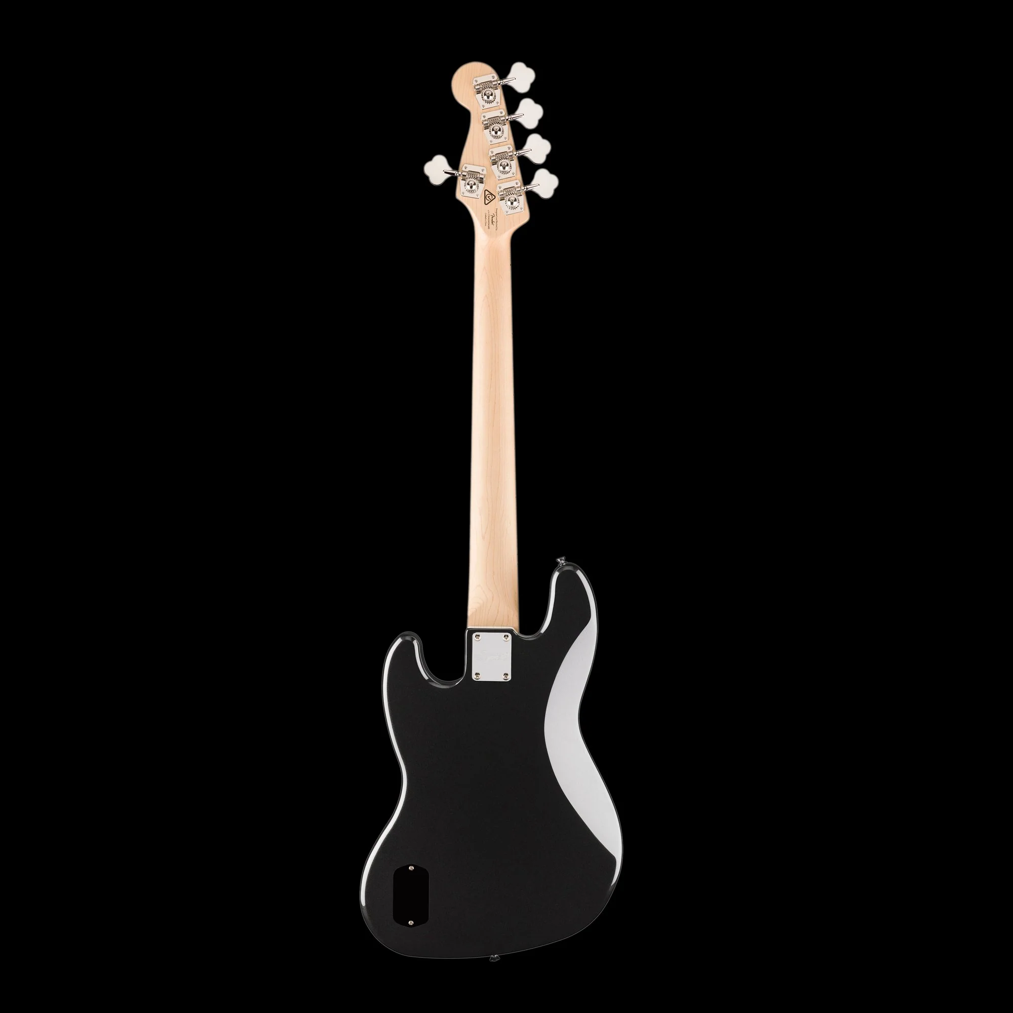 Squier Affinity Series Active Jazz Bass V Maple Fingerboard Black Pickguard Black Metallic - Image 3