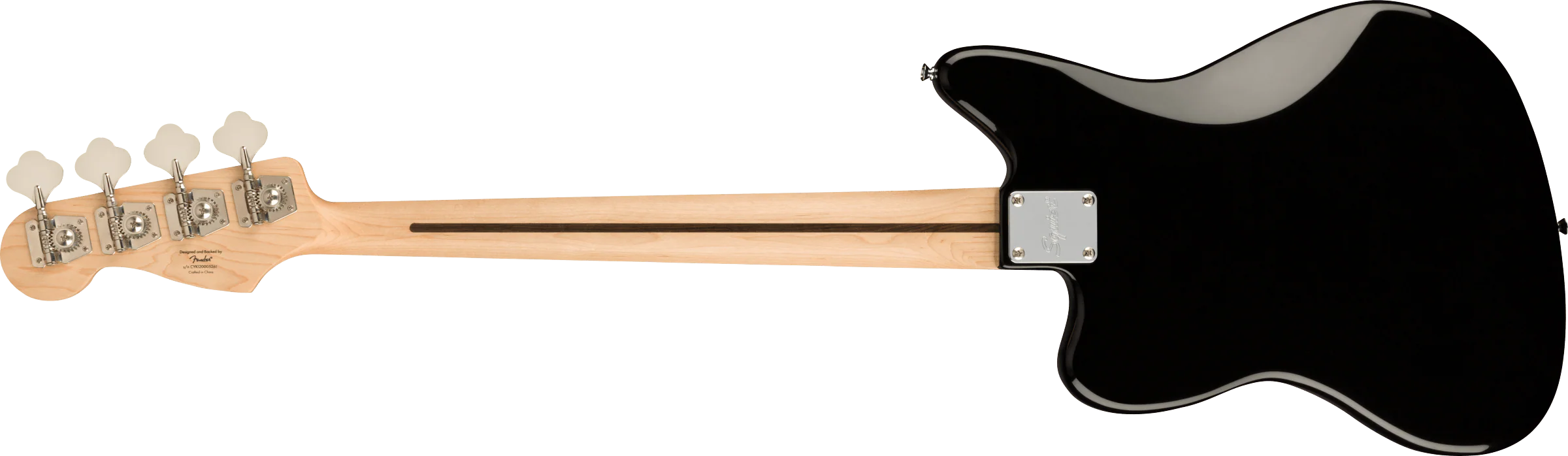 Squier Affinity Series Jaguar Bass H Maple Fingerboard Black Pickguard Black - Image 5