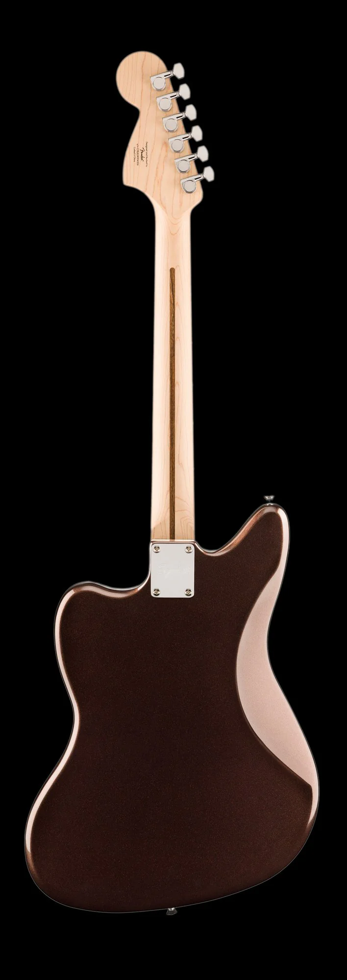 Squier Affinity Series Jaguar Maple Fingerboard White Pickguard Mystic Metallic Brown - Image 5