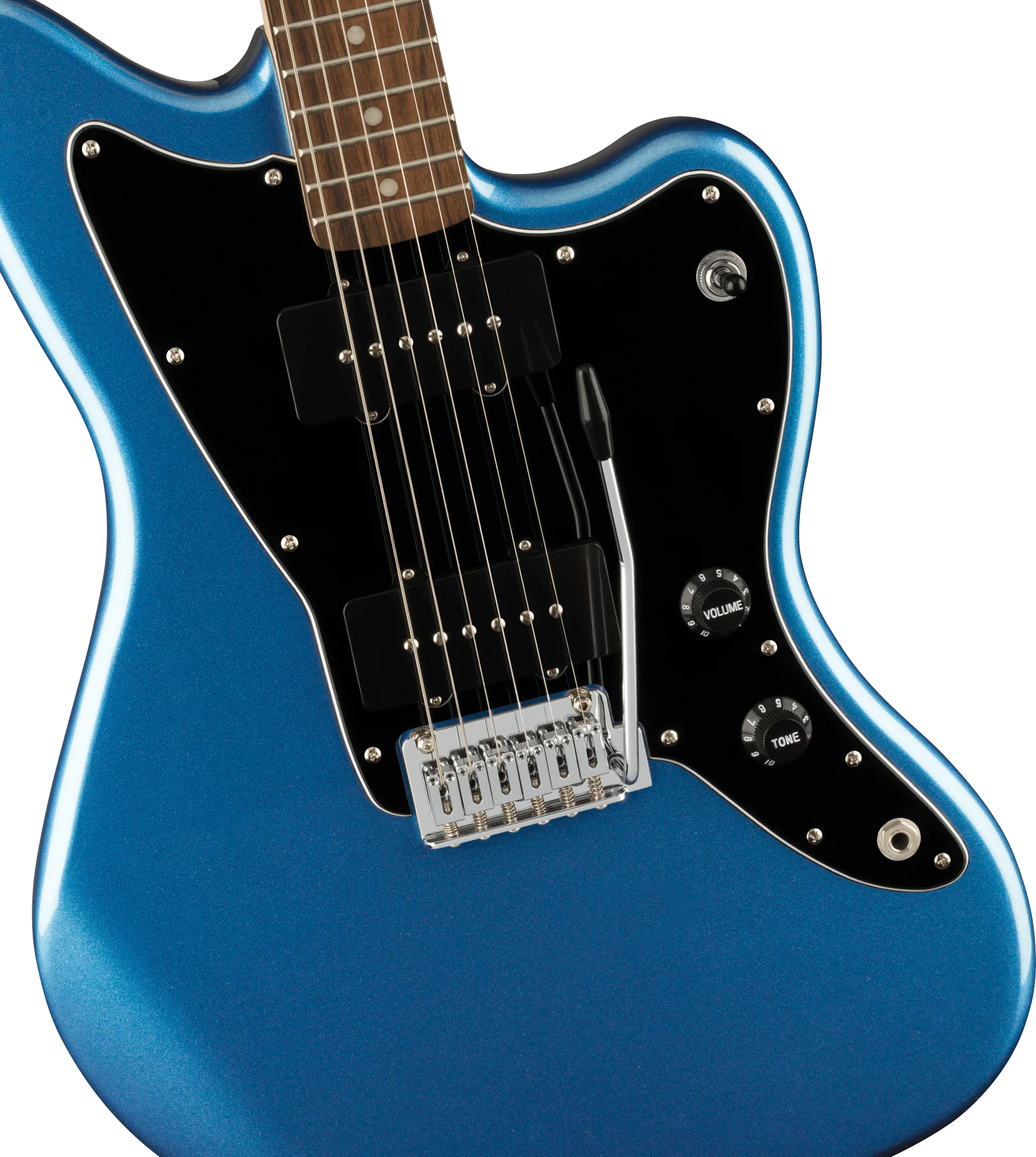 Squier Affinity Series Jazzmaster Laurel Fingerboard Black Pickguard Lake Placid Blue - Image 3