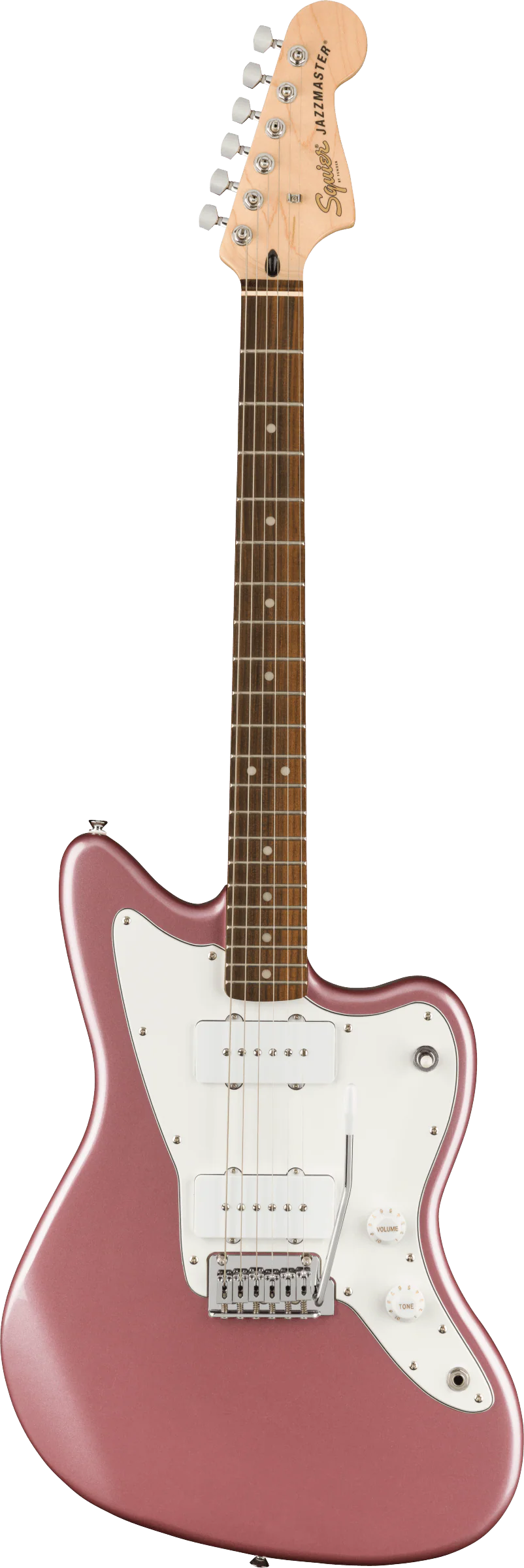 Squier Affinity Series Jazzmaster White Pickguard Burgundy Mist - Image 2