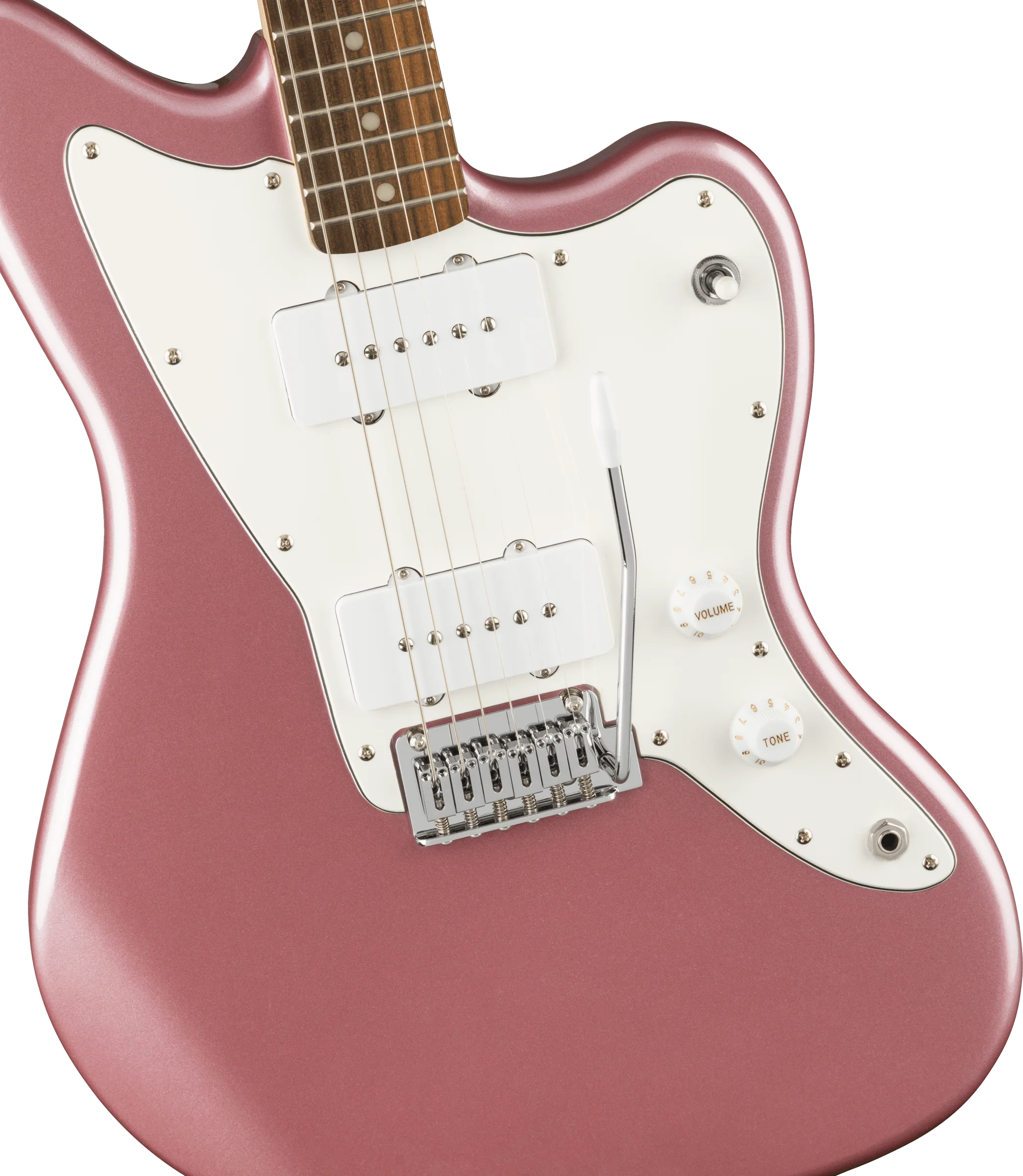 Squier Affinity Series Jazzmaster White Pickguard Burgundy Mist - Image 3