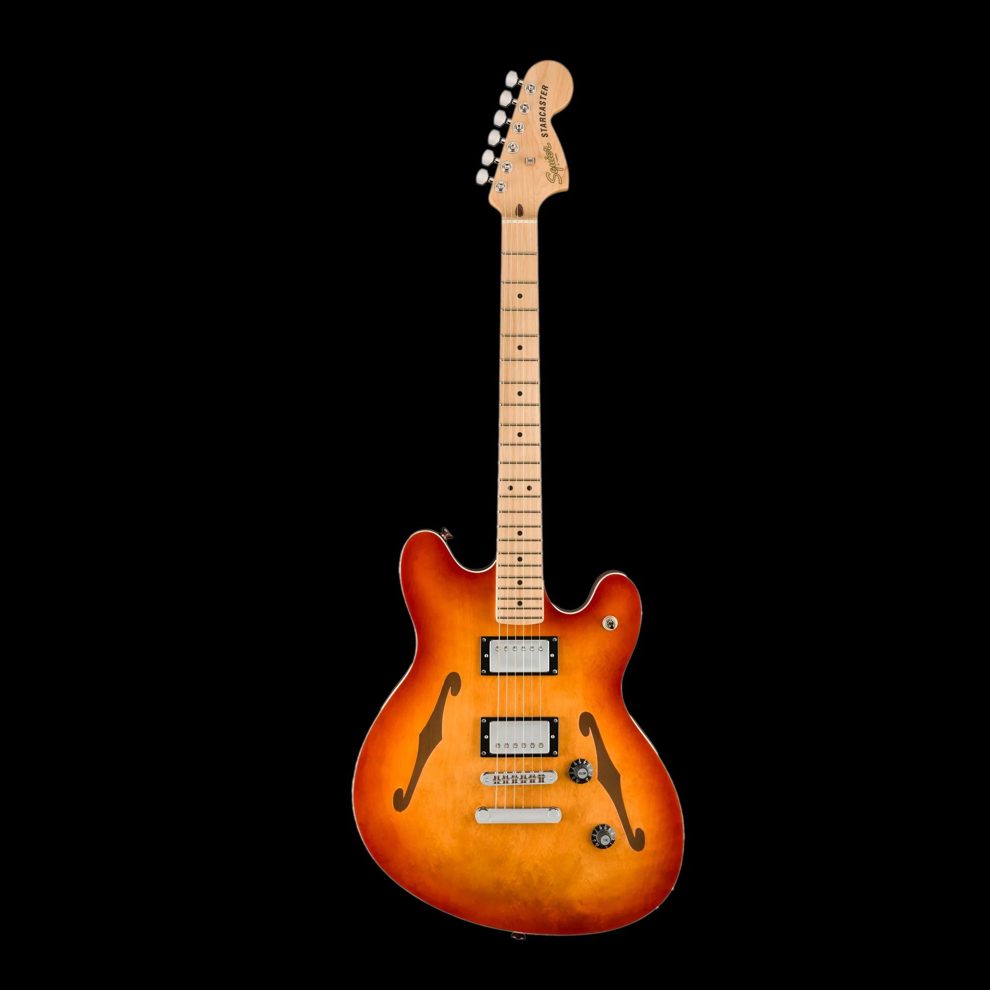Squier Affinity Series Starcaster Deluxe Maple Fingerboard Sienna Sunburst - Image 2