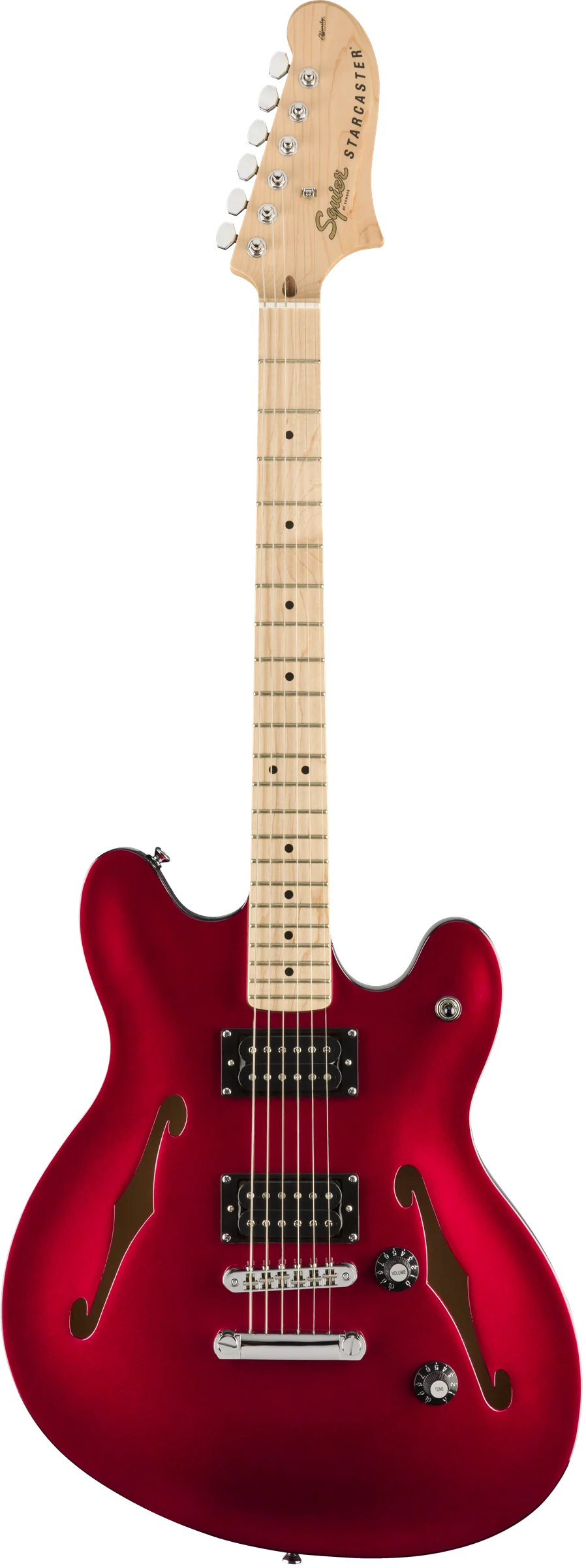 Squier Affinity Series Starcaster Maple Fingerboard Candy Apple Red - Image 2