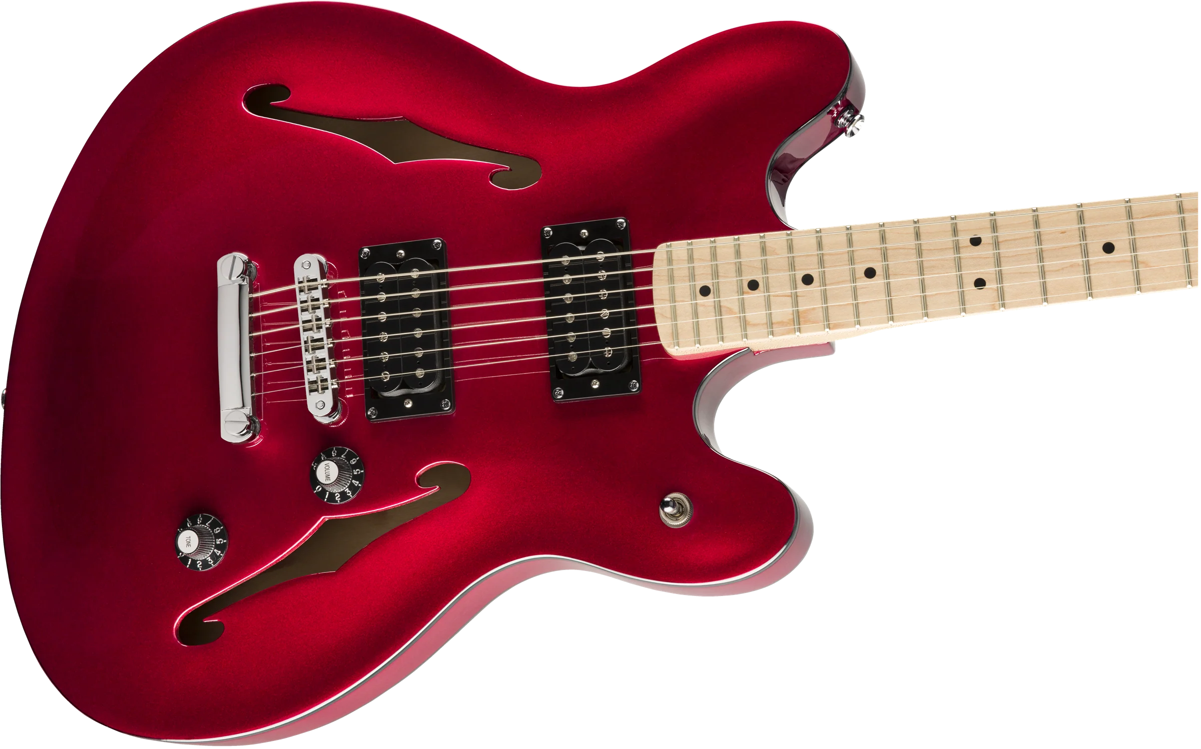 Squier Affinity Series Starcaster Maple Fingerboard Candy Apple Red - Image 3