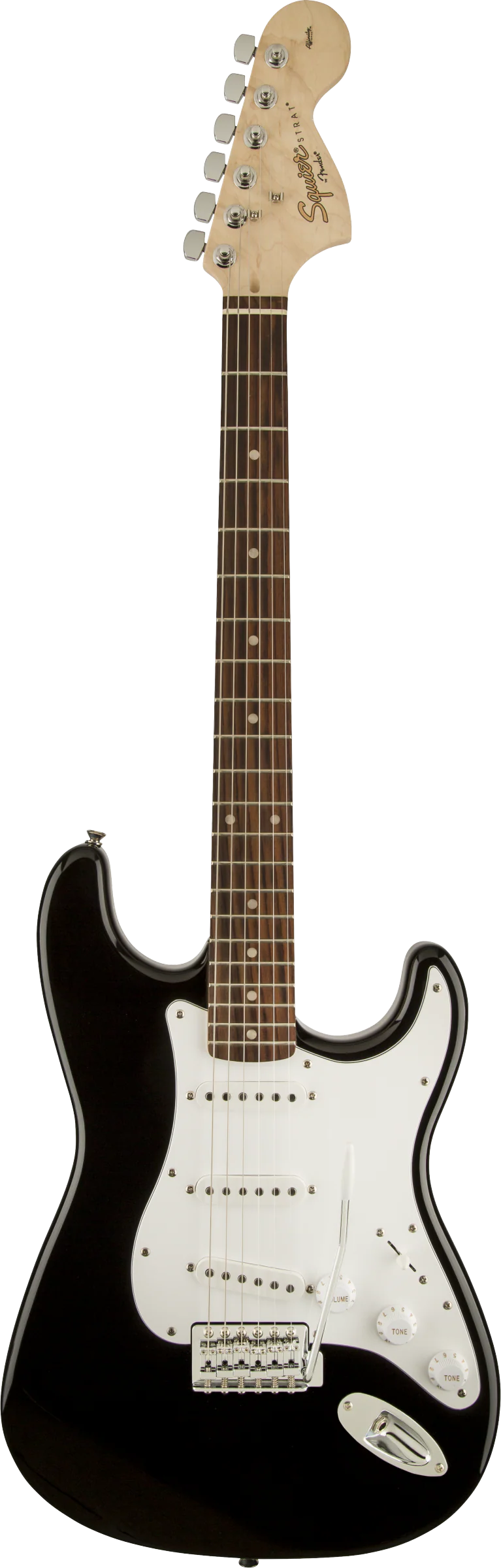 Squier Affinity Series Stratocaster Laurel Fingerboard Black Electric Guitar - Image 2