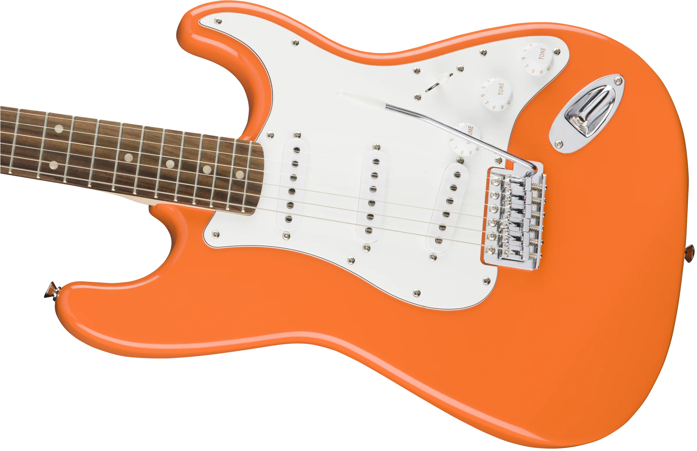 Squier Affinity Series Stratocaster Laurel Fingerboard Competition Orange Electric Guitar - Image 6