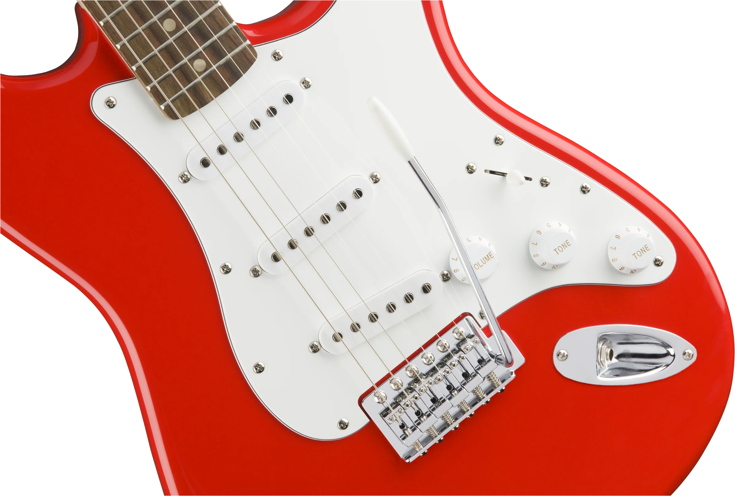 Squier Affinity Series Stratocaster Laurel Fingerboard Race Red Electric Guitar - Image 4