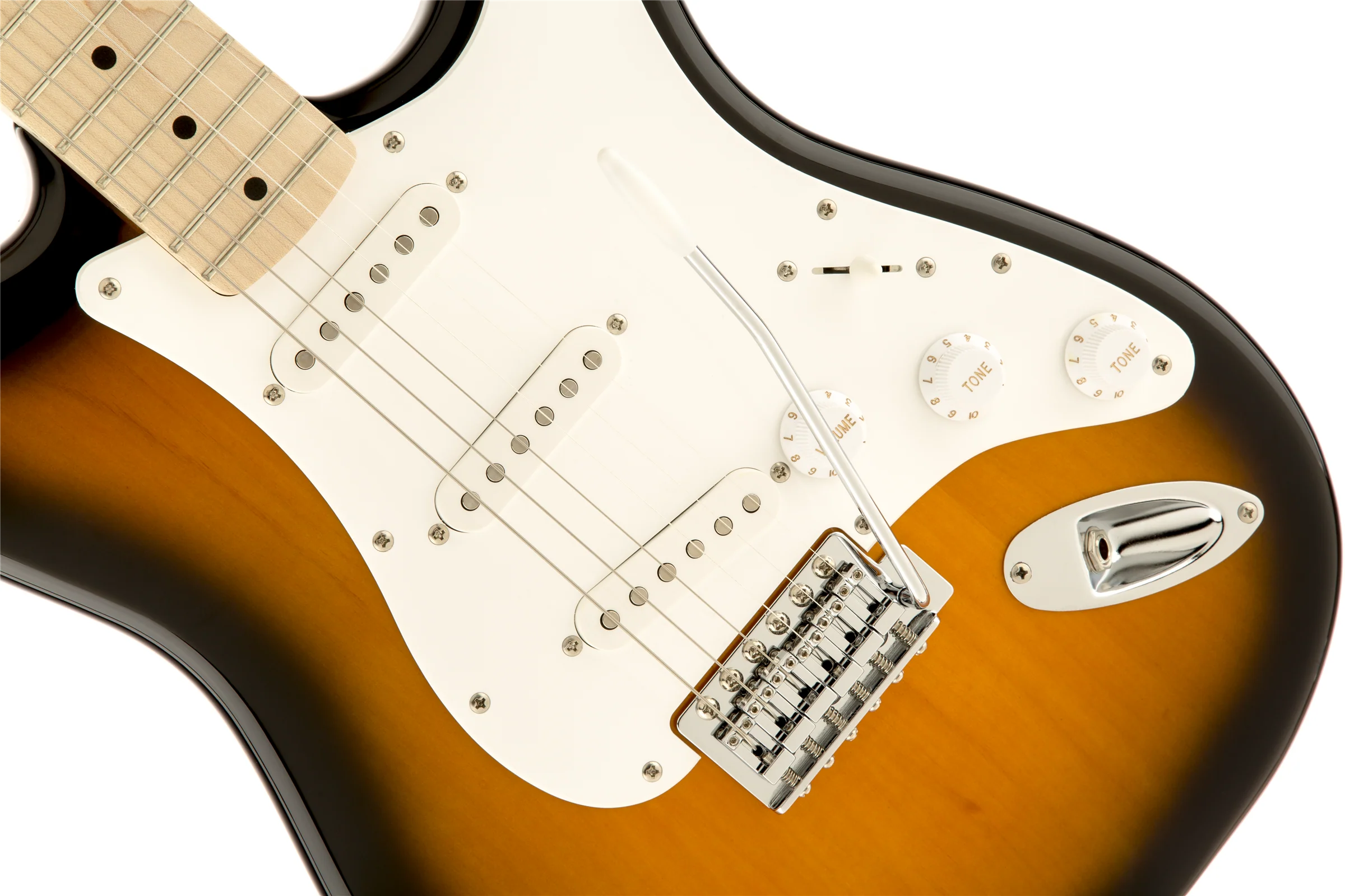 Squier Affinity Series Stratocaster Maple Fingerboard 2-Tone Sunburst - Image 3