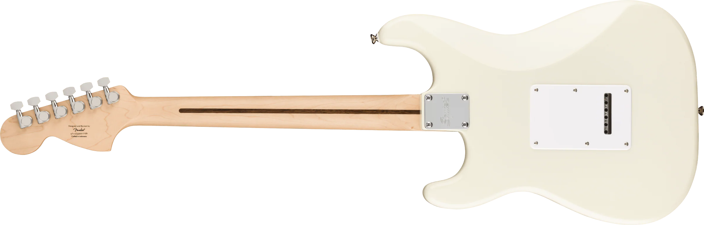 Squier Affinity Series Stratocaster Maple Fingerboard White Pickguard Olympic White - Image 5