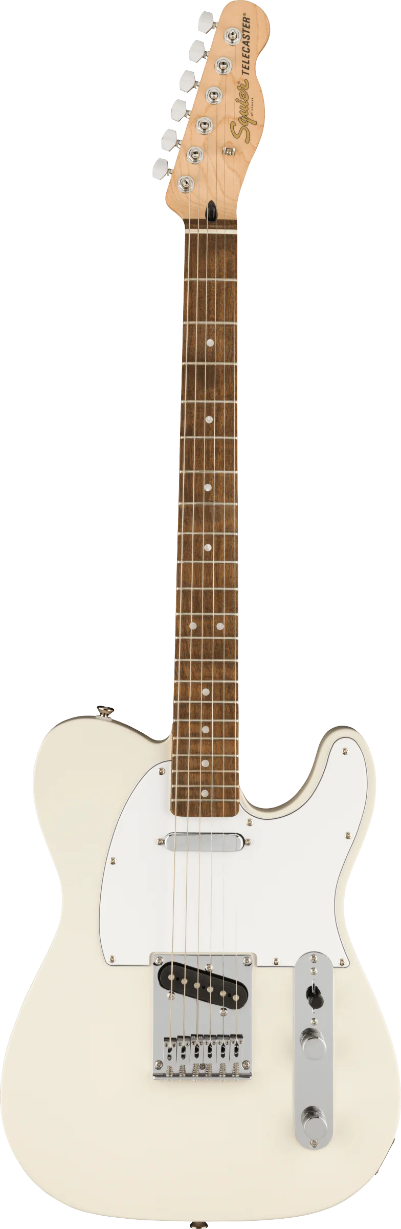 Squier Affinity Series Telecaster White Pickguard Olympic White - Image 2