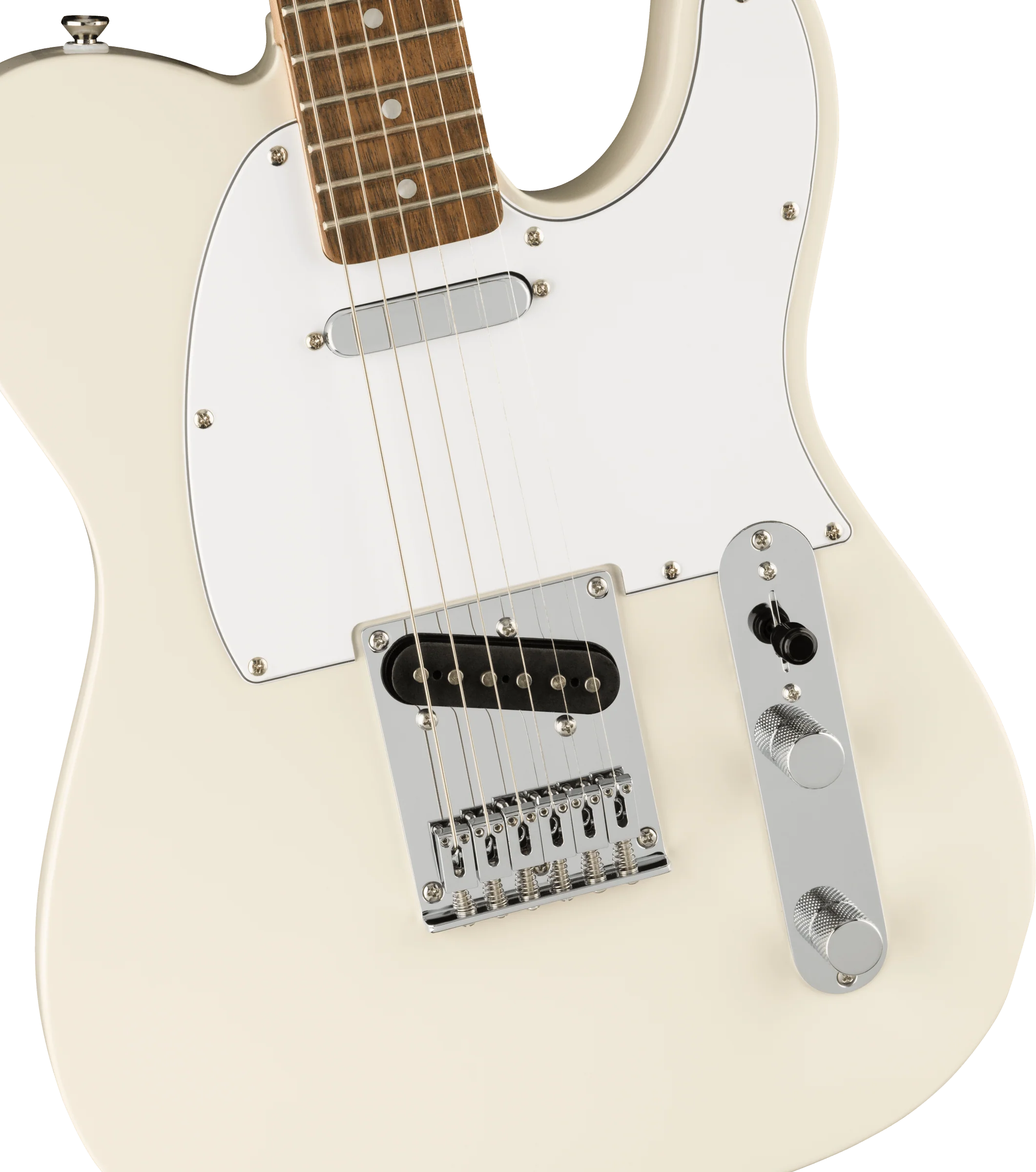 Squier Affinity Series Telecaster White Pickguard Olympic White - Image 3