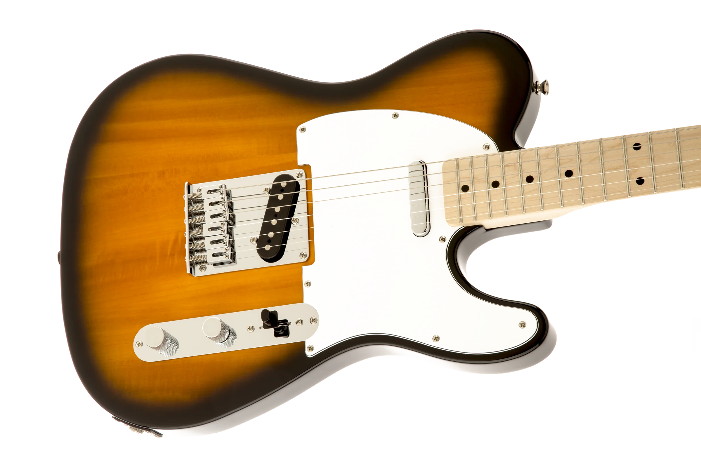 Squier Affinity Series Telecaster Maple Fingerboard 2-Color Sunburst Electric Guitar - Image 3