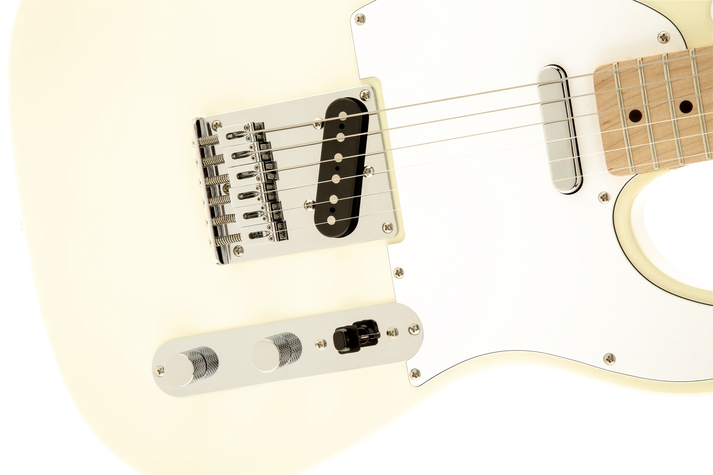 Squier Affinity Series Telecaster Maple Fingerboard Arctic White Electric Guitar - Image 4