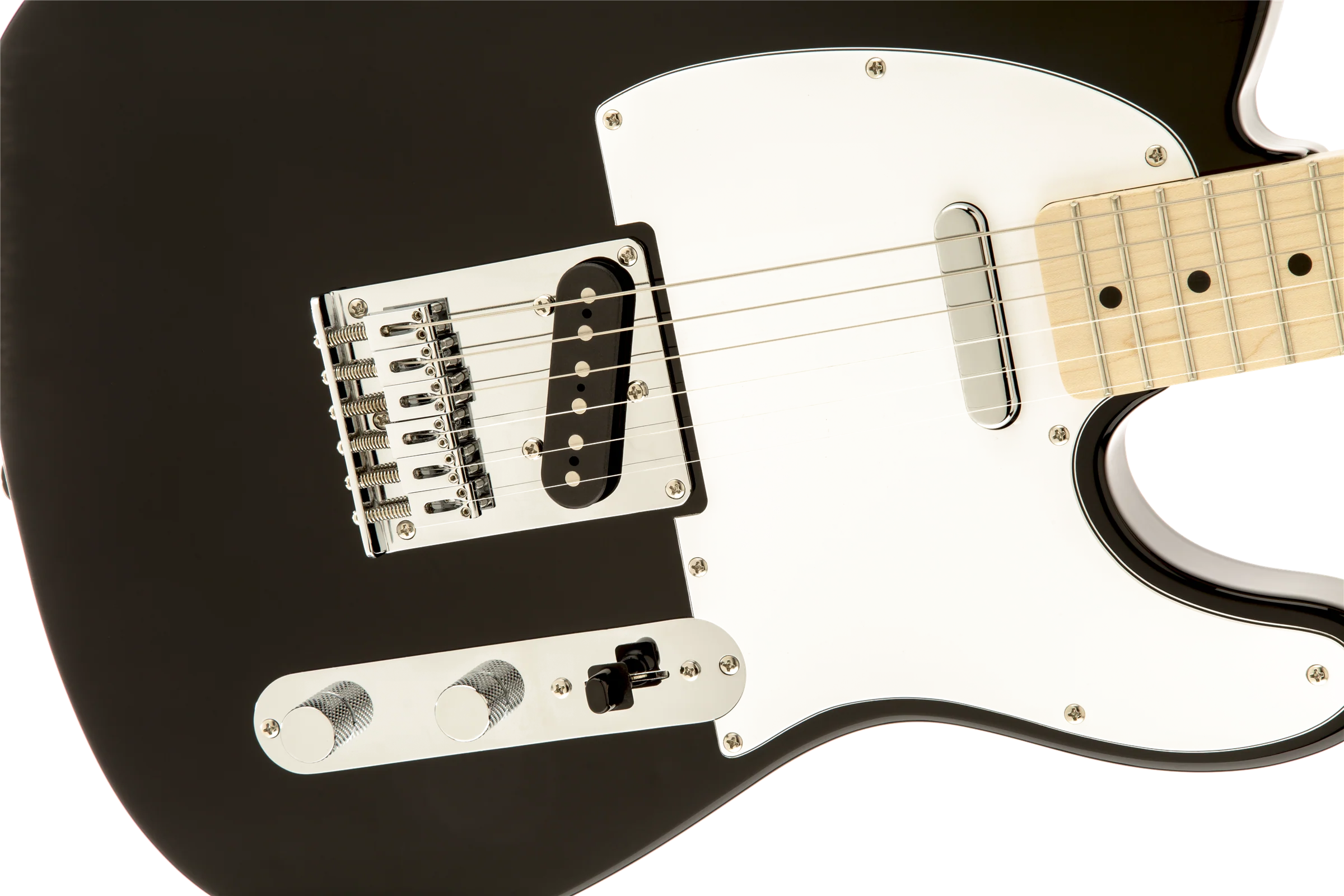Squier Affinity Series Telecaster Maple Fingerboard Black Electric Guitar - Image 3