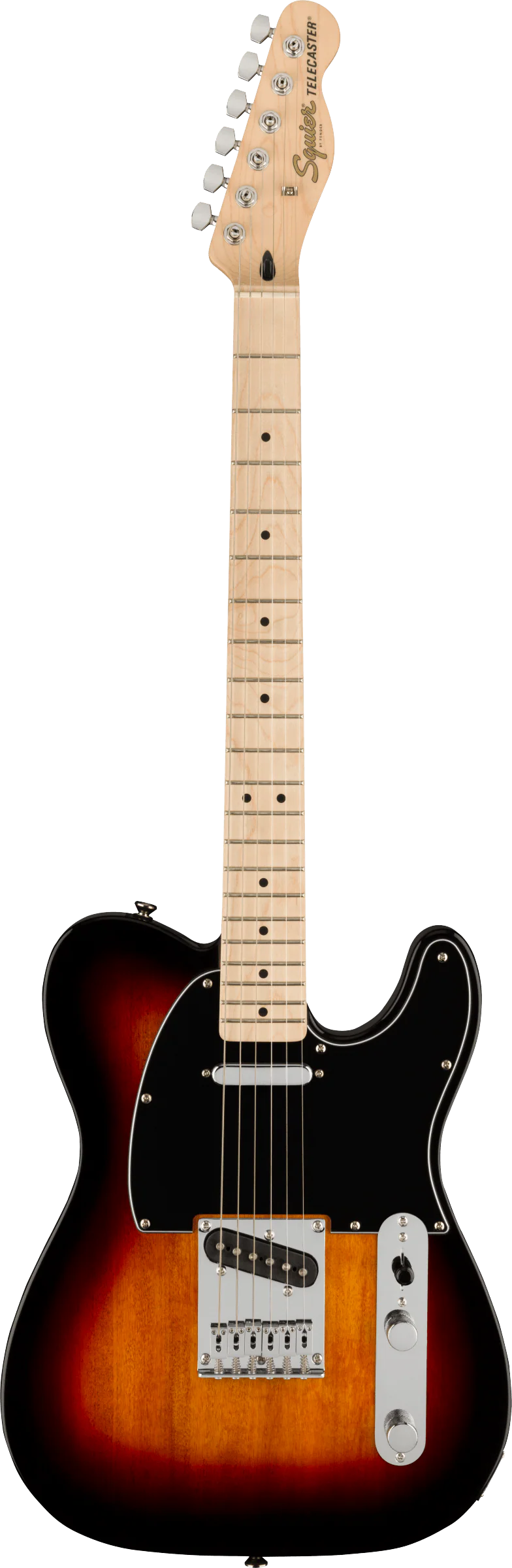 Squier Affinity Series Telecaster Maple Fingerboard Black Pickguard 3-Color Sunburst - Image 2