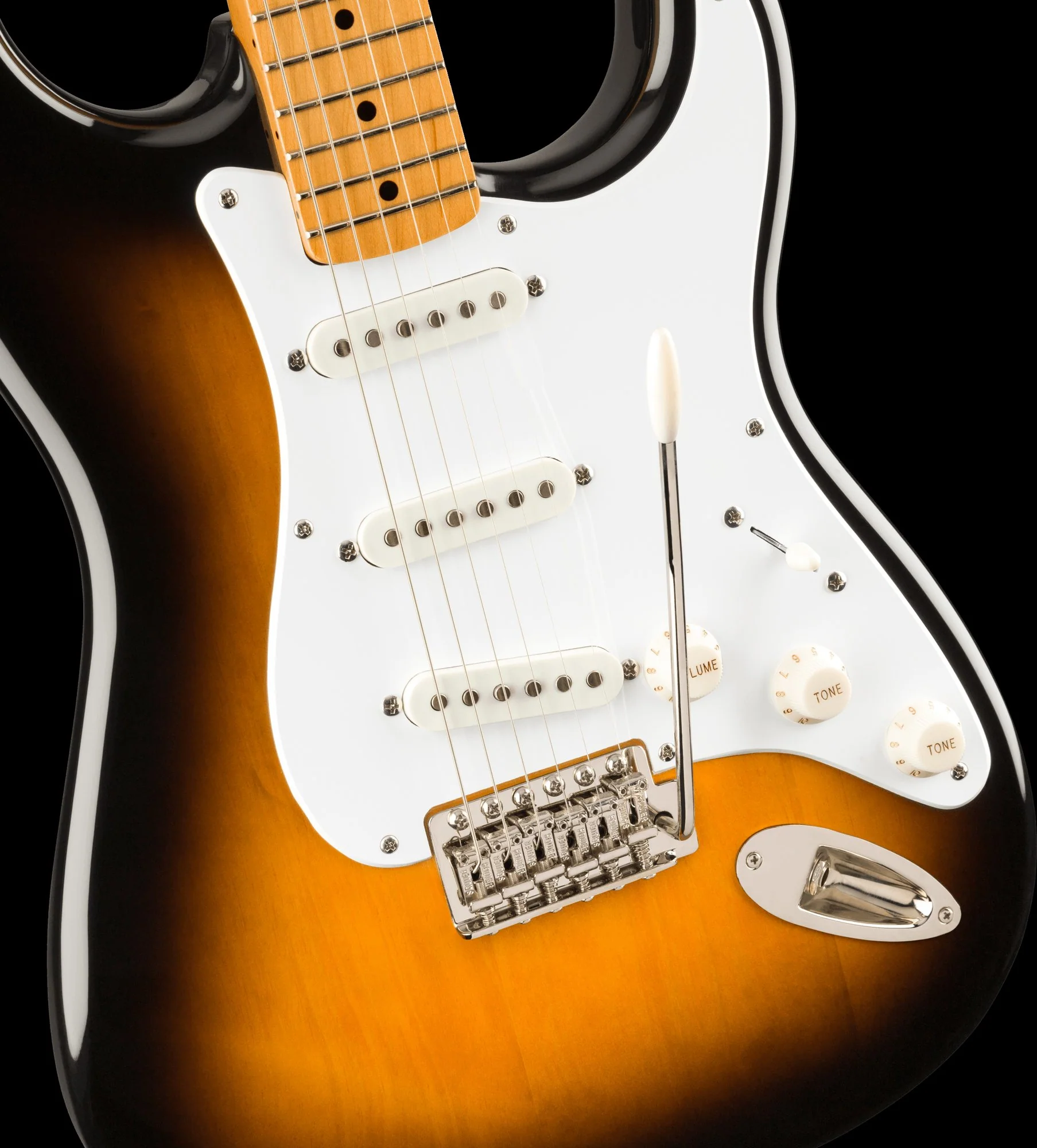 Squier Classic Vibe '50s Stratocaster Maple Fingerboard 2-Color Sunburst Electric Guitar - Image 4