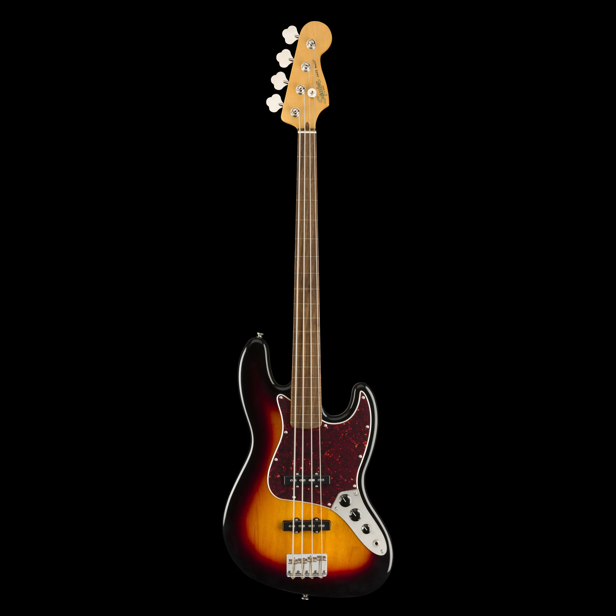 Squier Classic Vibe '60s Jazz Bass Fretless 3-Color Sunburst - Image 2